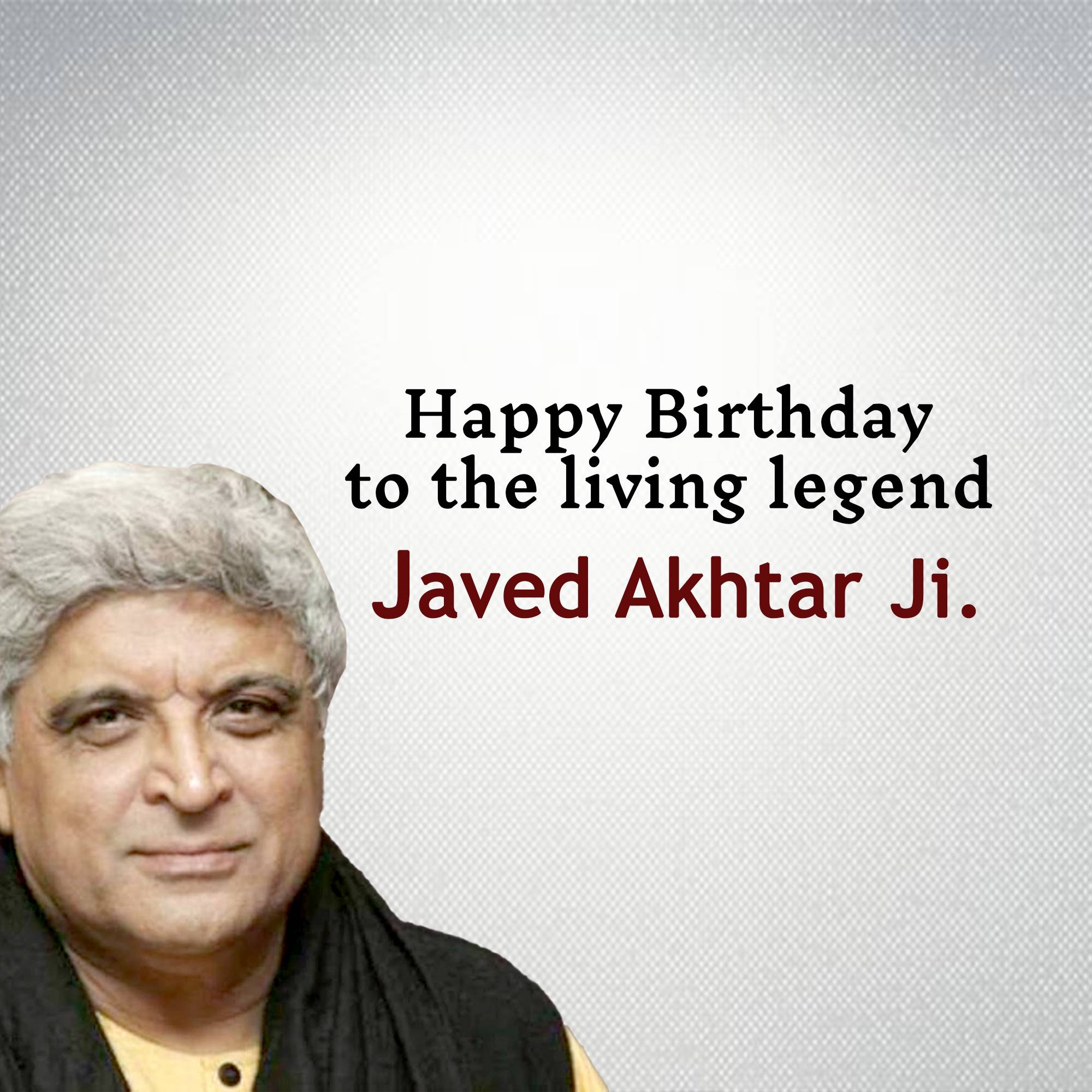 Javed Akhtar Birthday