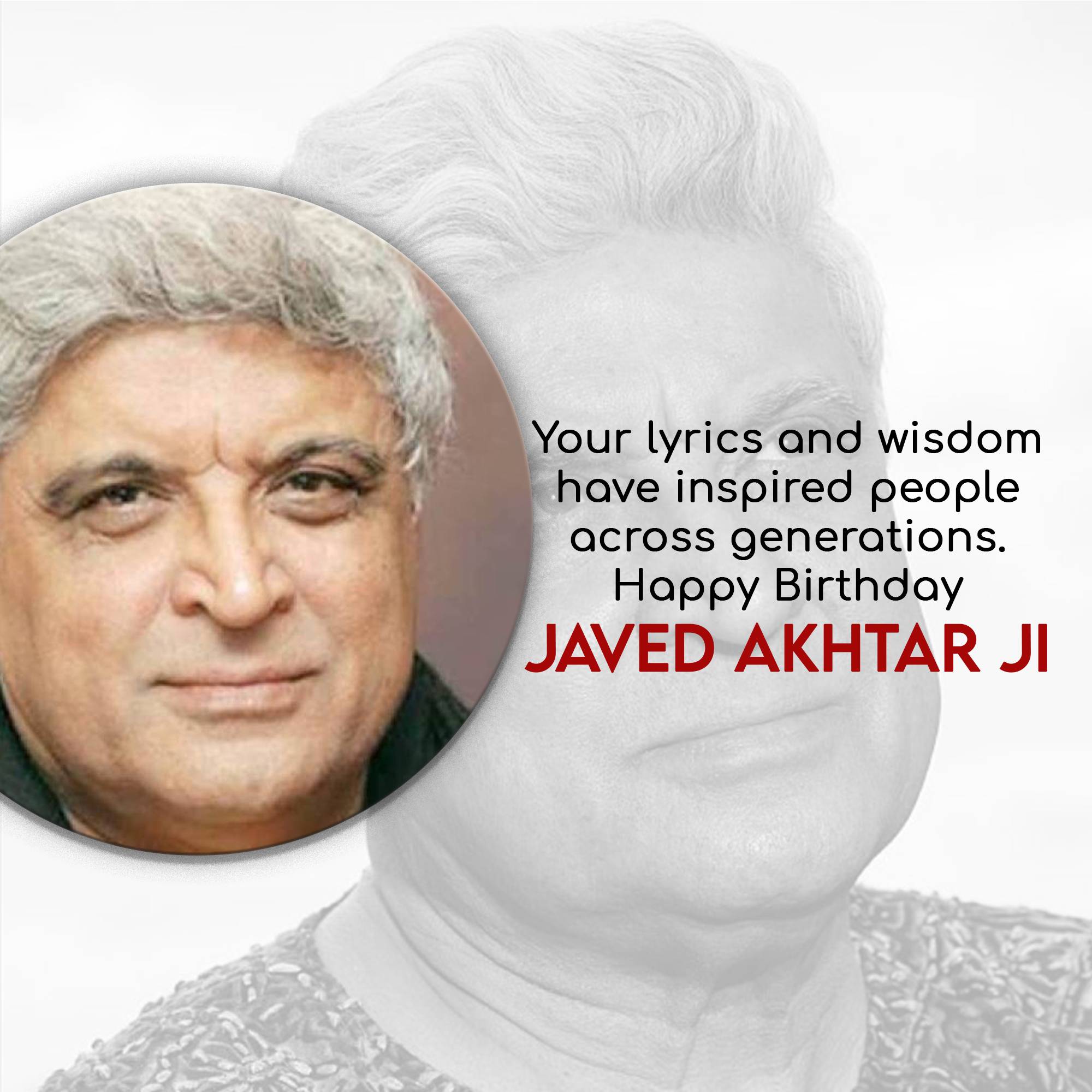 Javed Akhtar Birthday