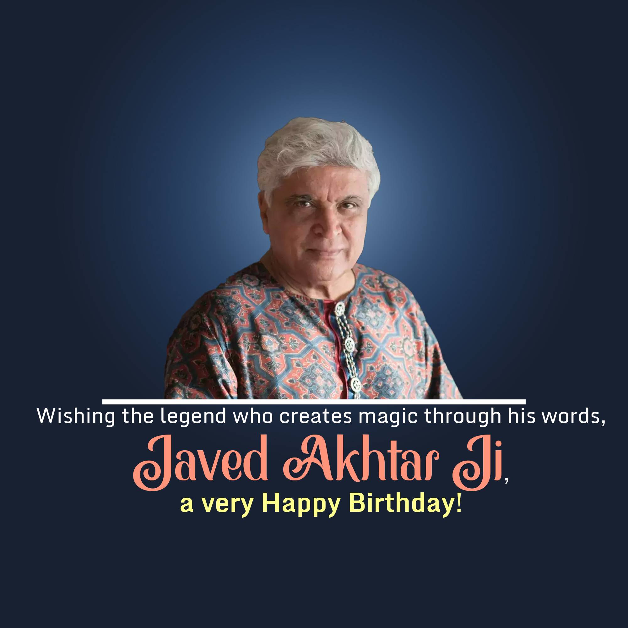 Javed Akhtar Birthday
