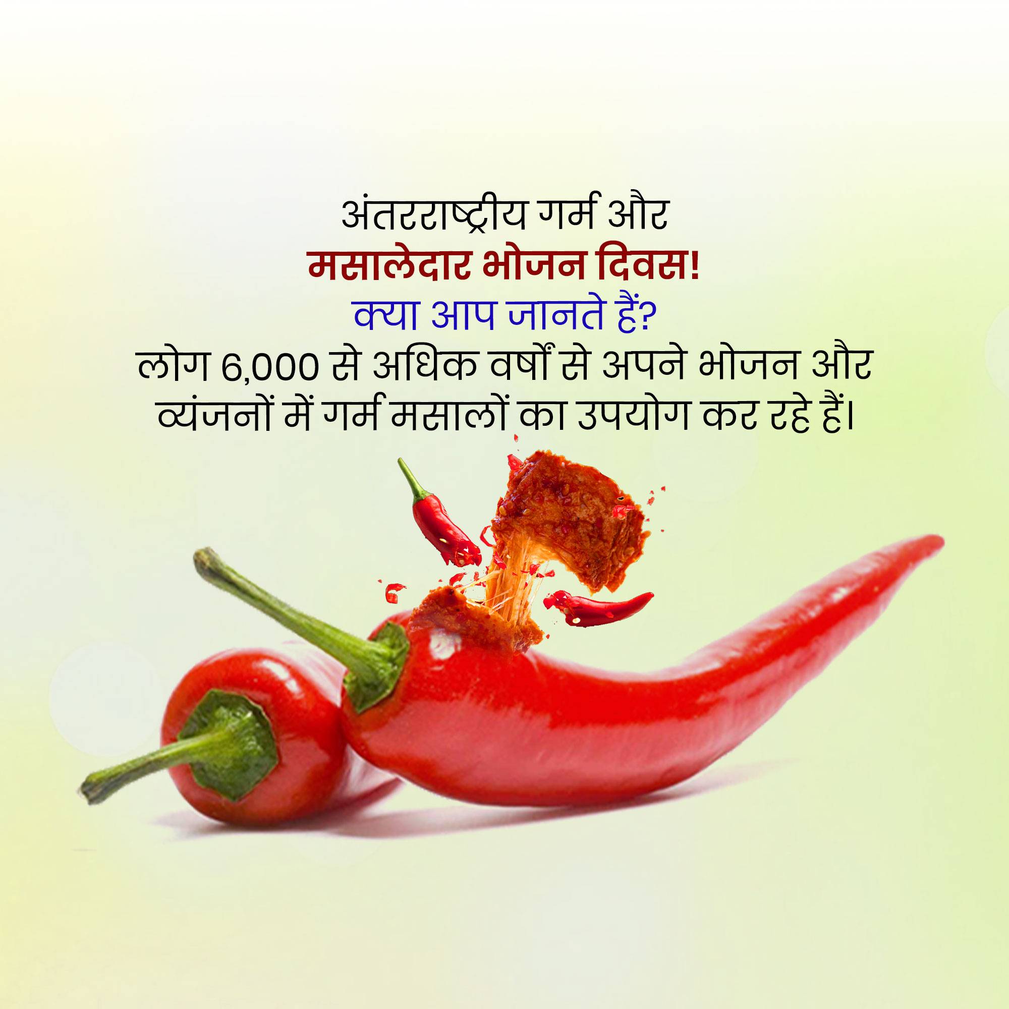 International Hot & Spicy Food Day