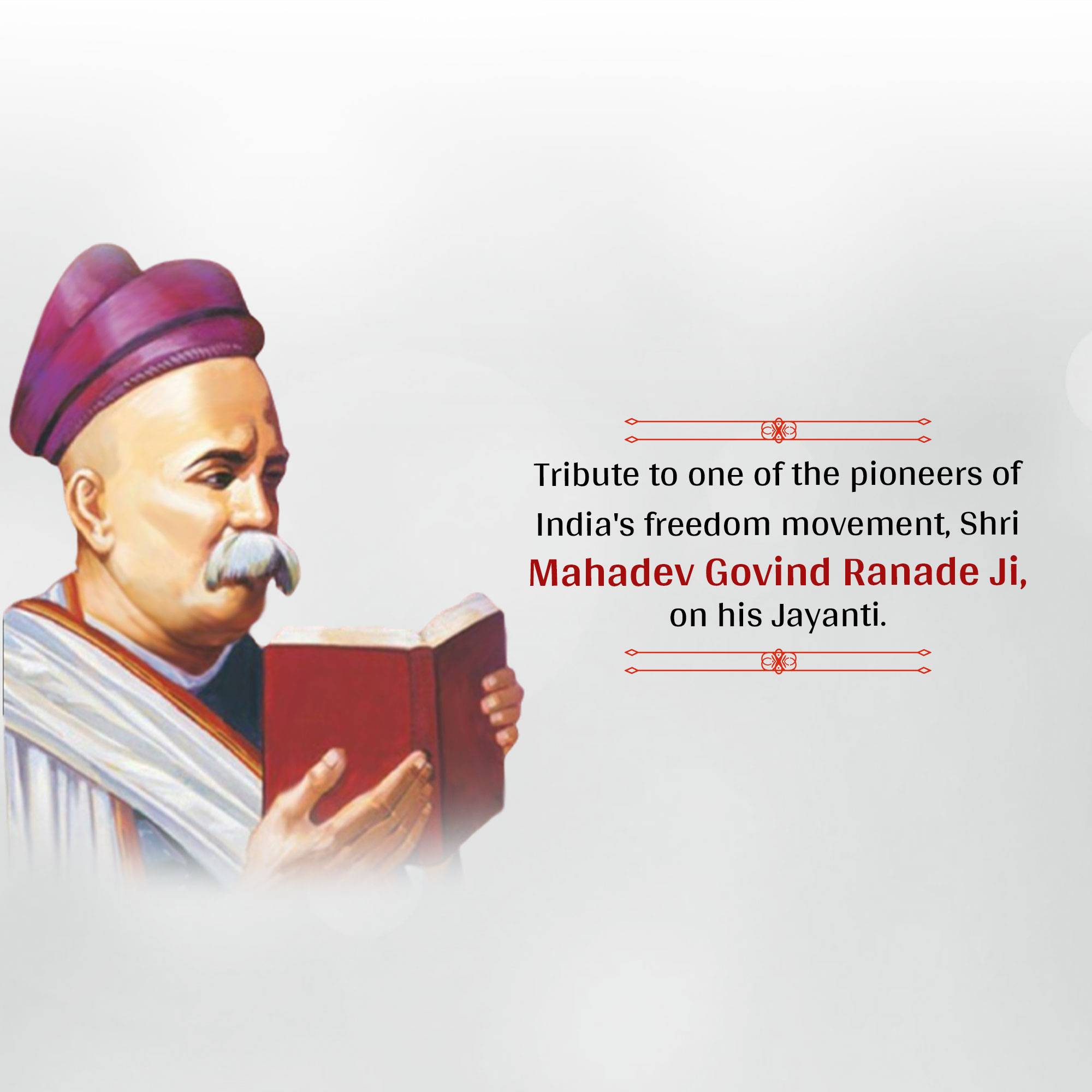 Mahadev Govind Ranade Jayanti