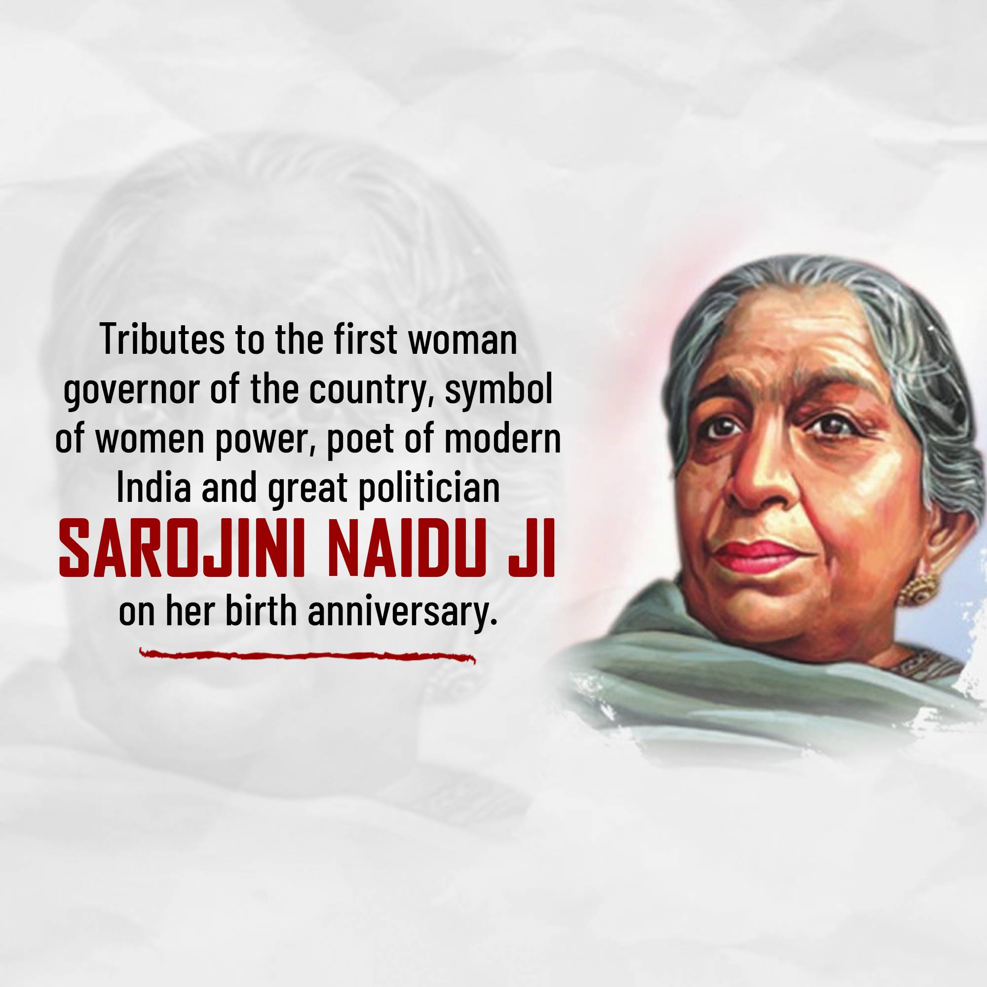 Sarojini Naidu Birth Anniversary