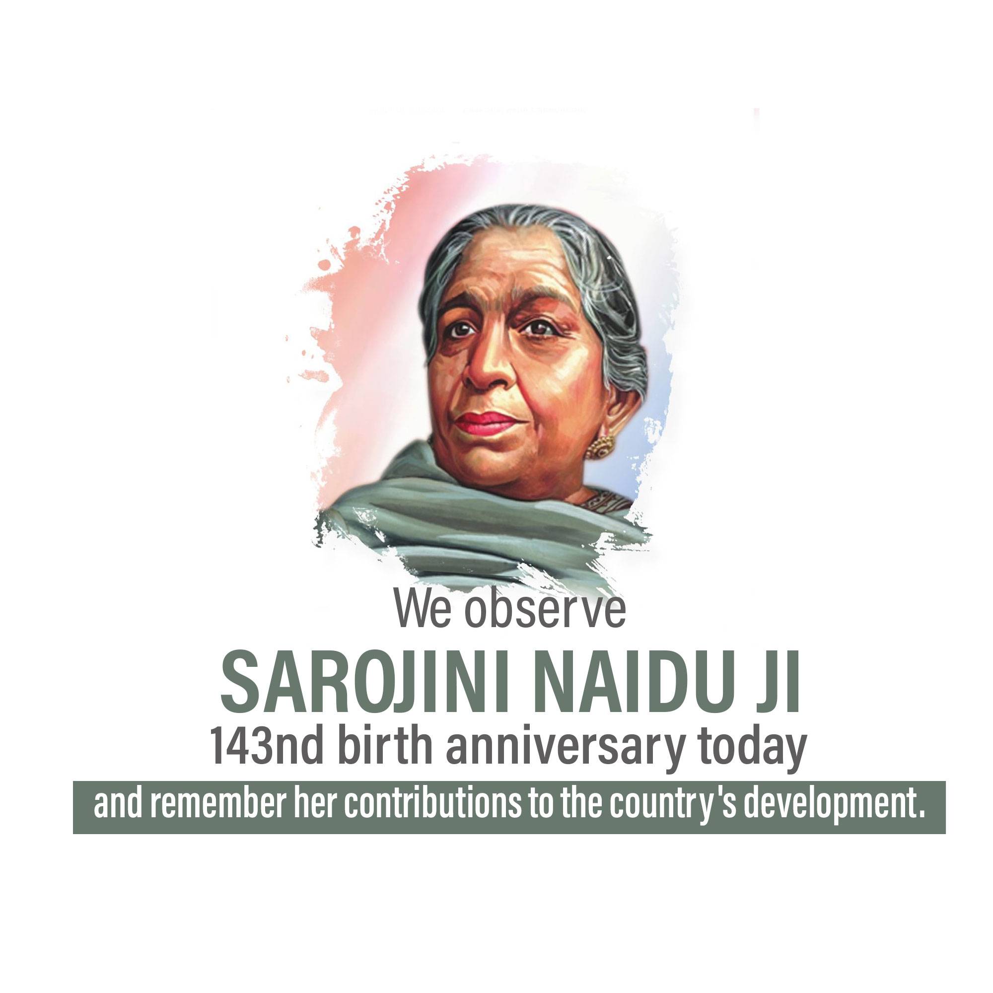 Sarojini Naidu Birth Anniversary