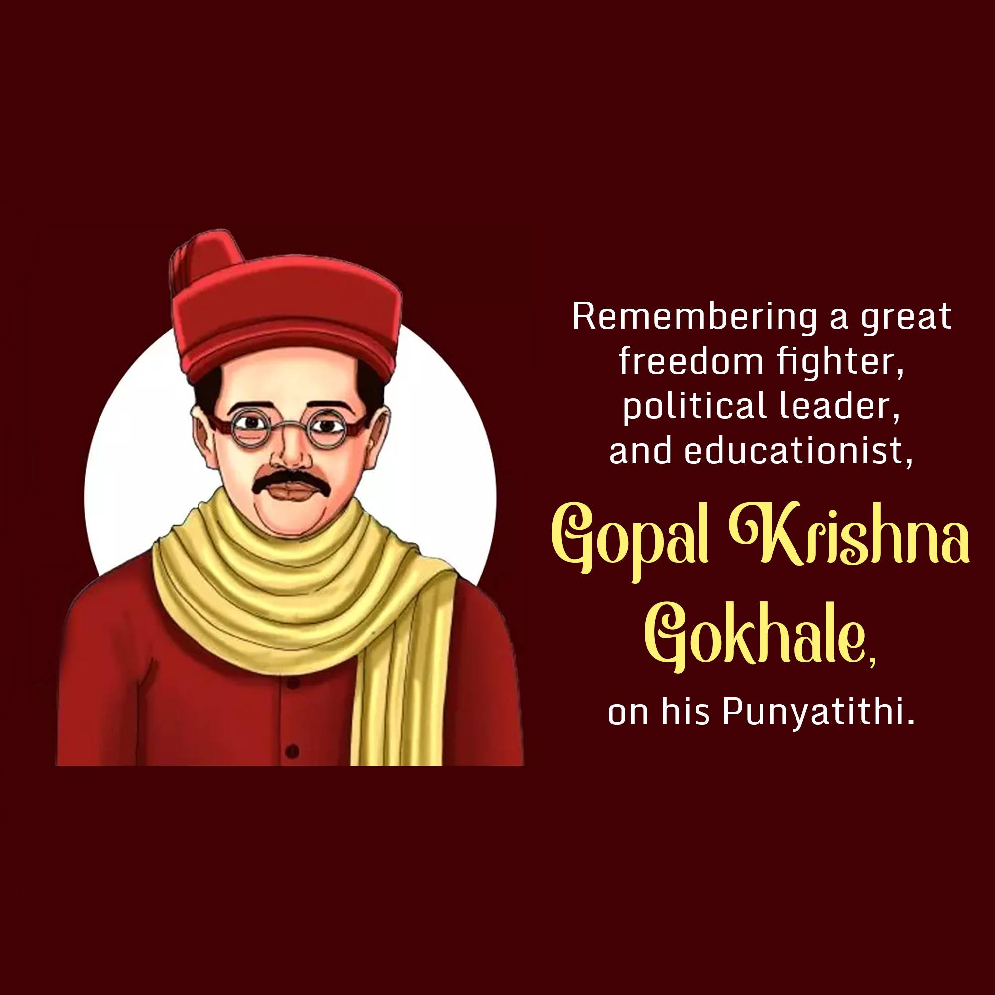 Gopal Krishna Gokhale Punyatithi