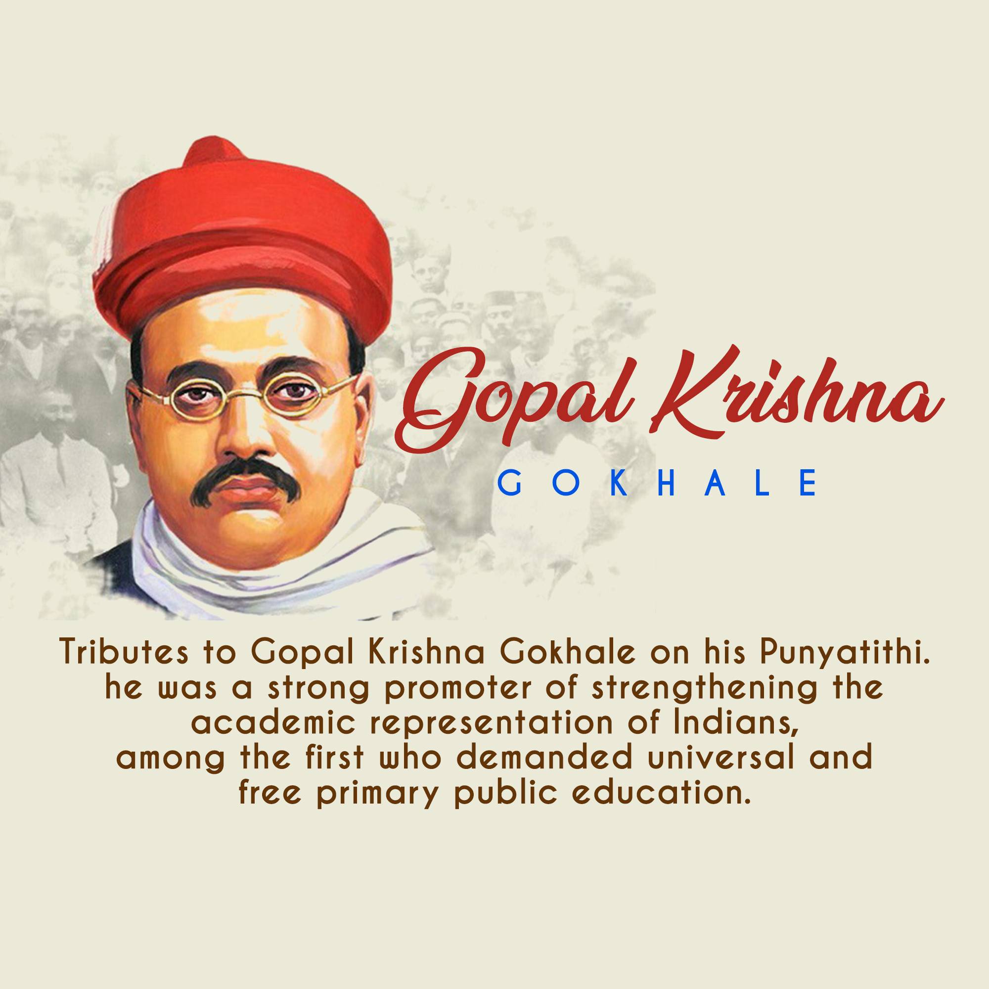 Gopal Krishna Gokhale Punyatithi