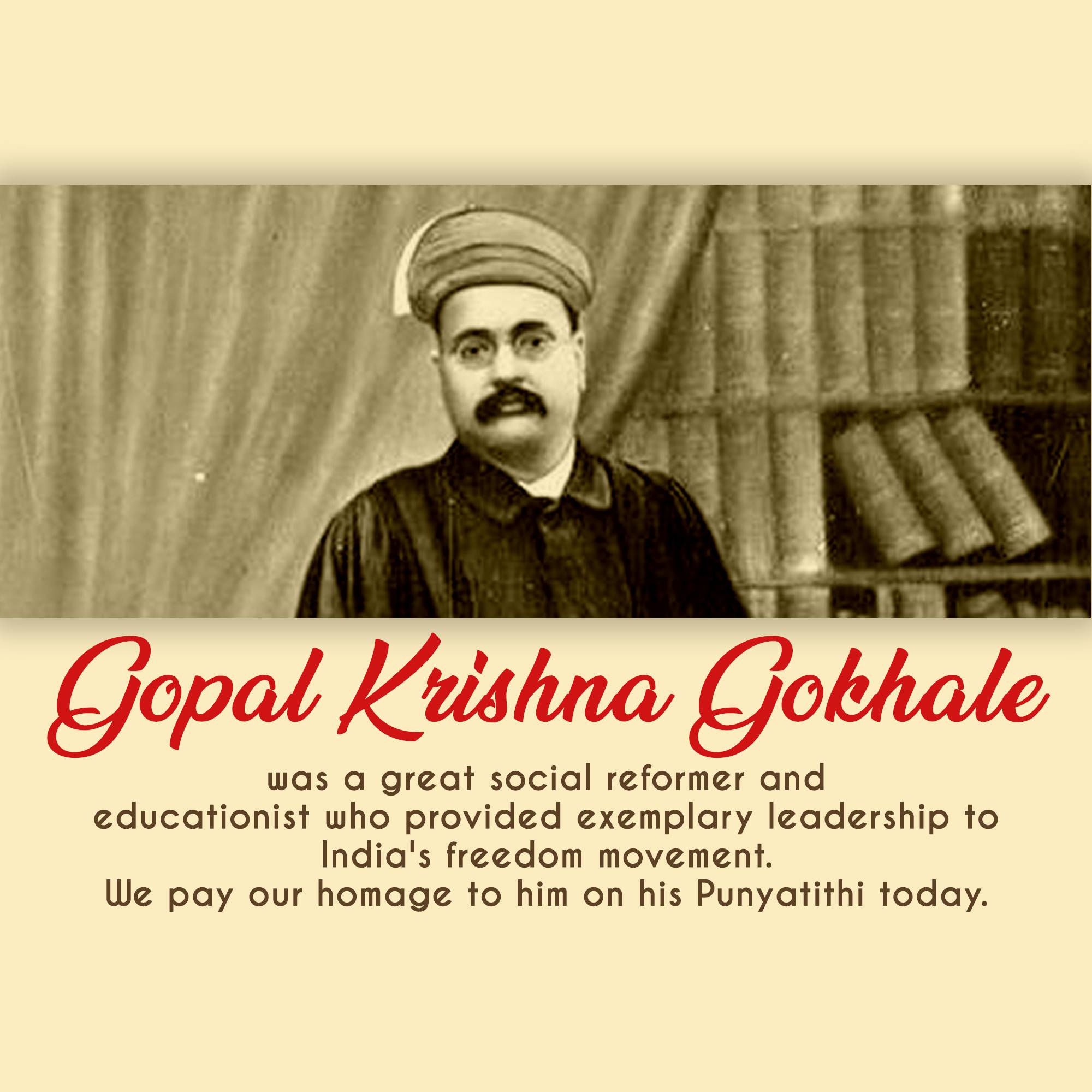 Gopal Krishna Gokhale Punyatithi