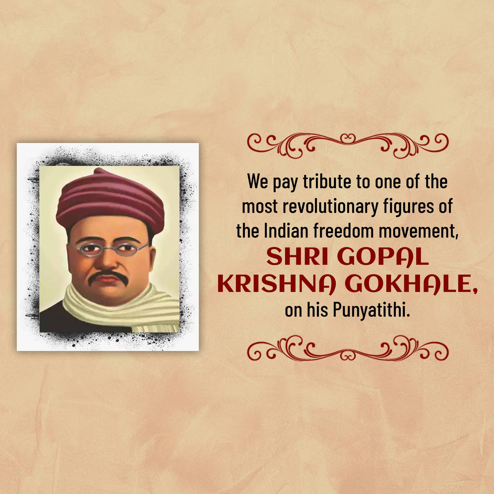 Gopal Krishna Gokhale Punyatithi
