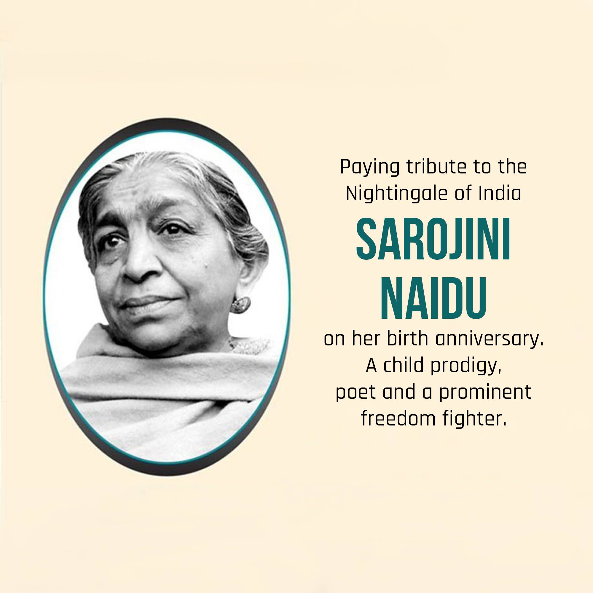 Sarojini Naidu Birth Anniversary