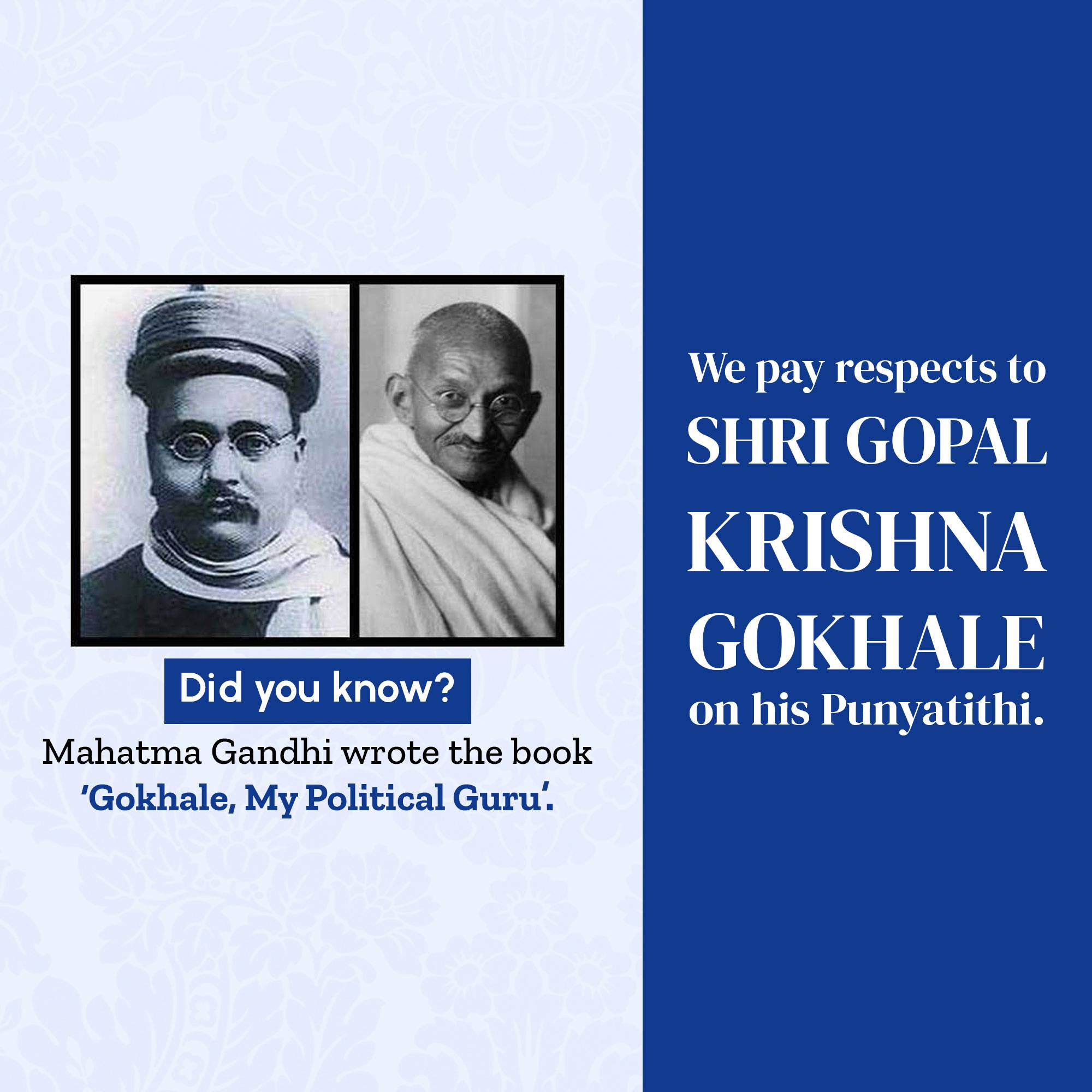 Gopal Krishna Gokhale Punyatithi