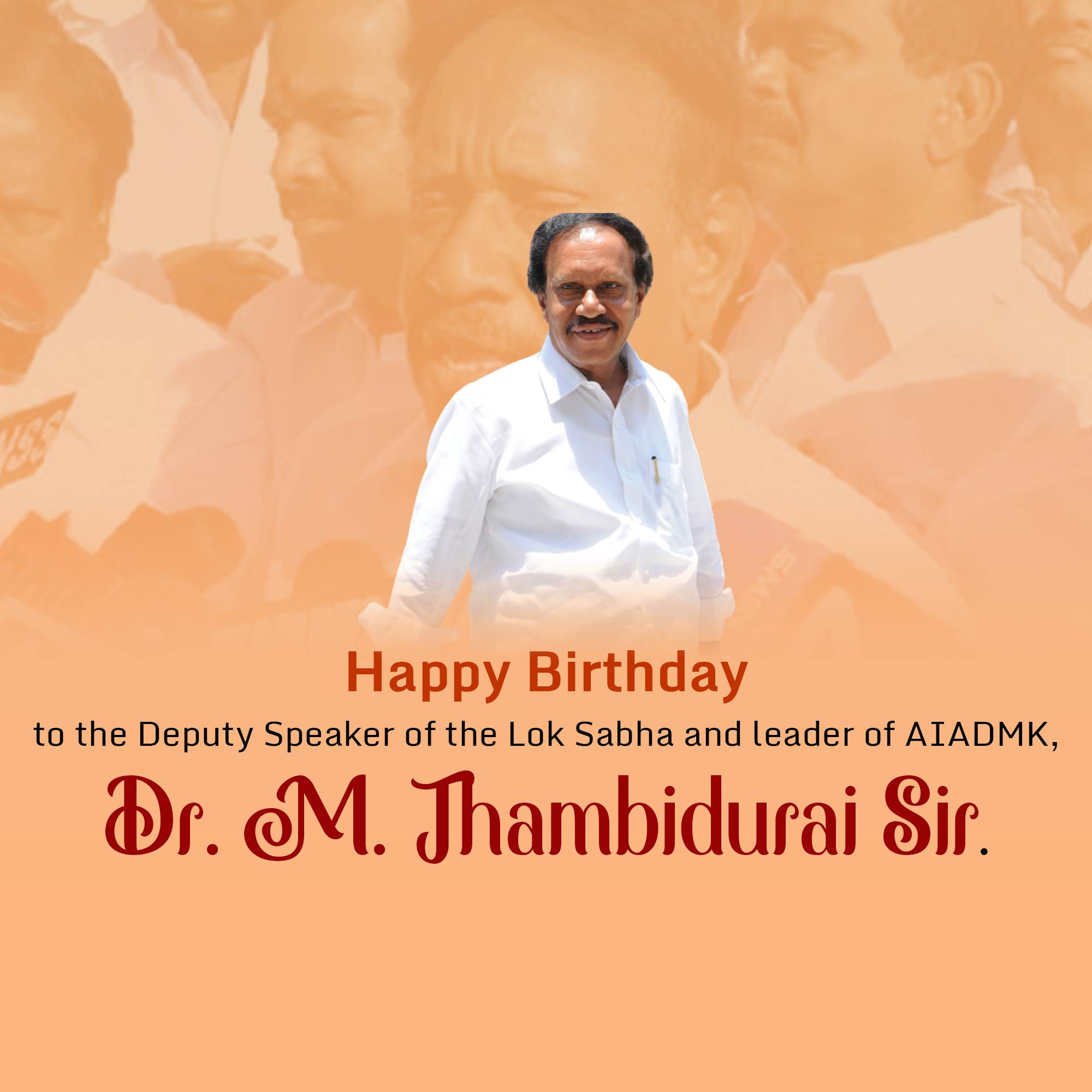 M. Thambi Durai Birthday
