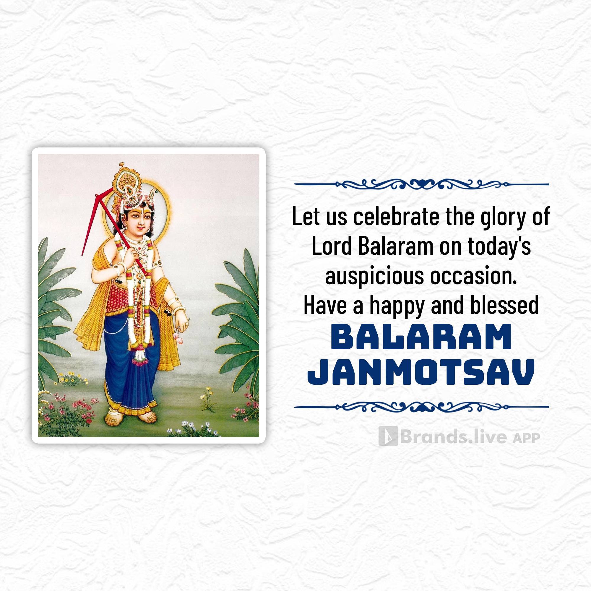 Lord Balarama Jayanti