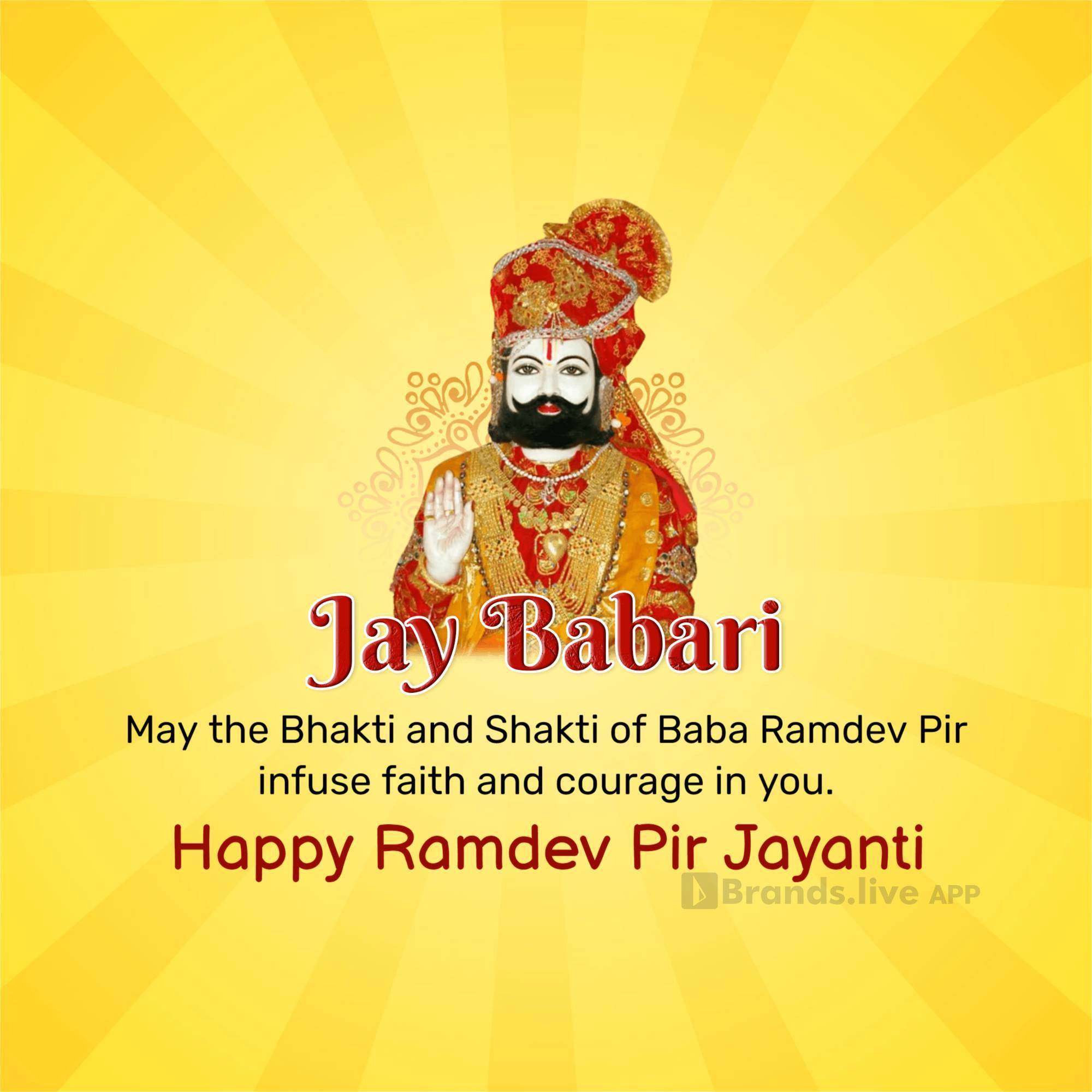 Ramdev Pir Jayanti