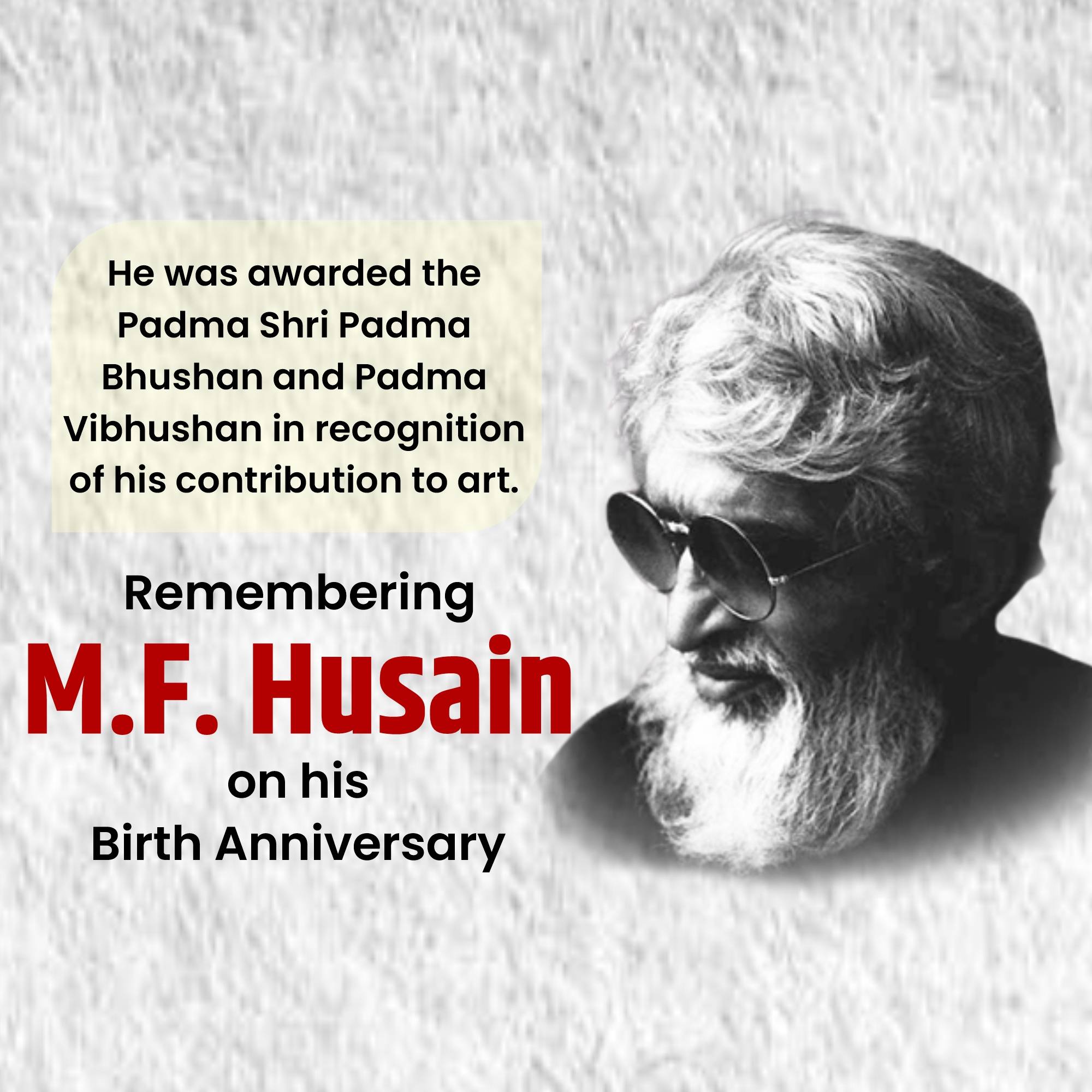 M. F. Husain Jayanti
