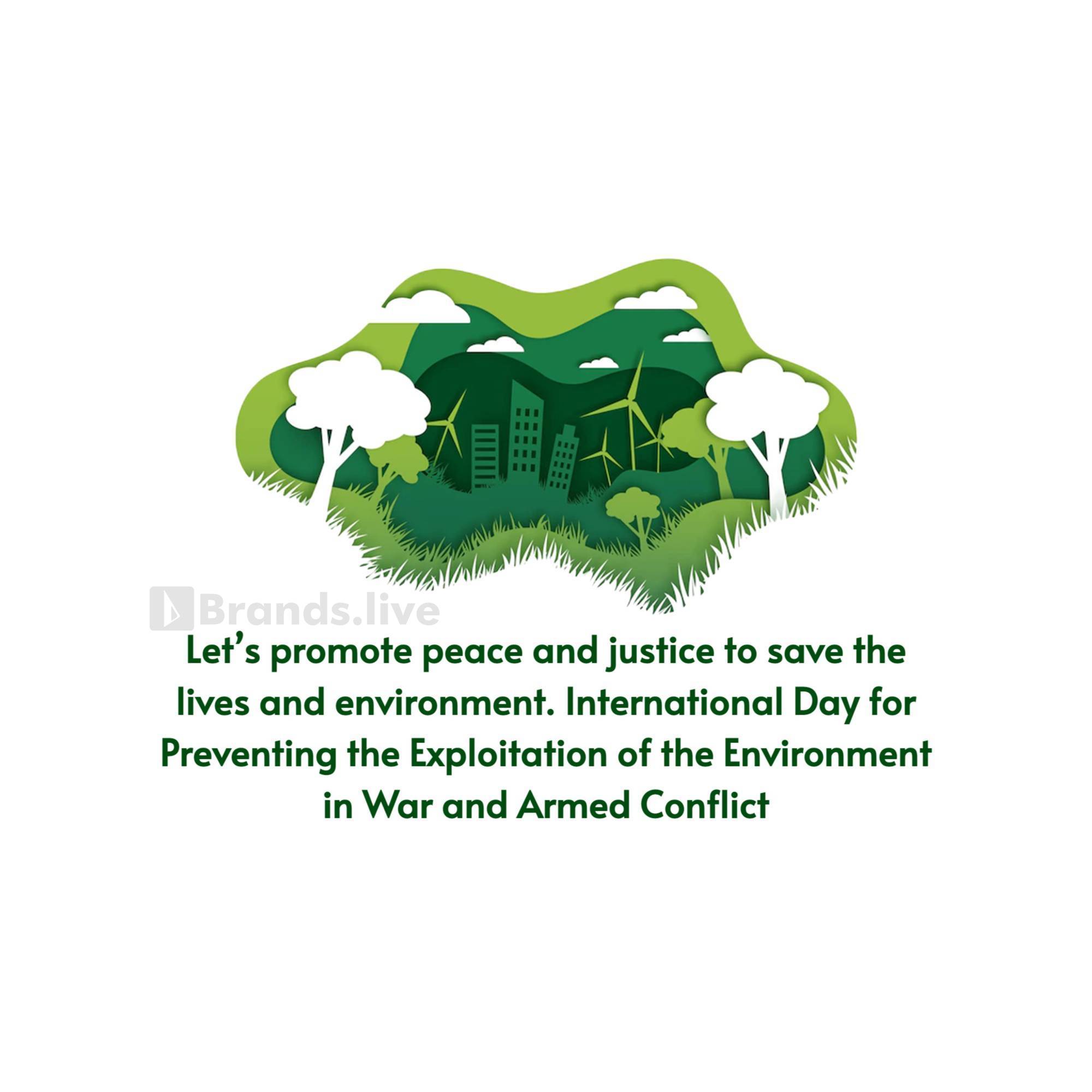 International Day for Saving Environment in War