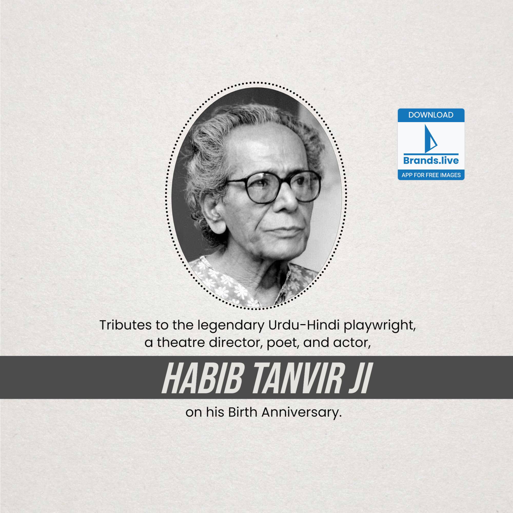 Habib Tanvir Ji Jayanti