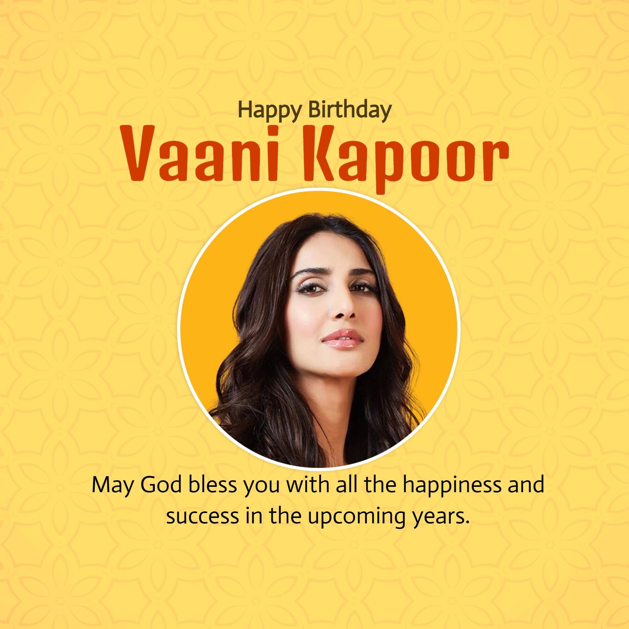 Vaani Kapoor Birthday
