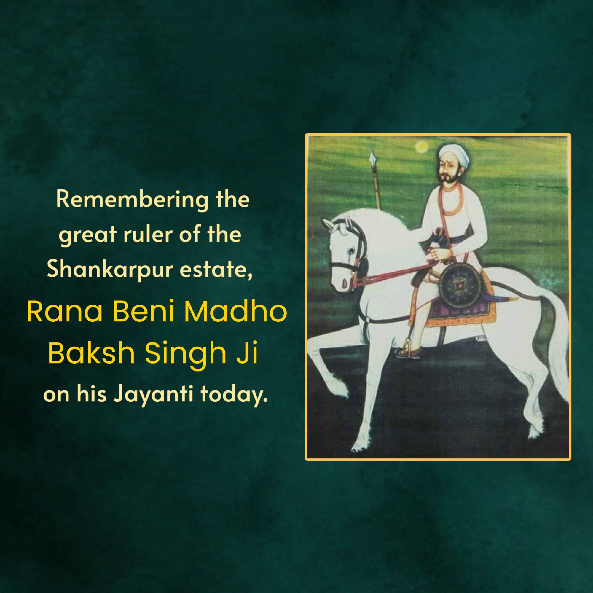 Rana beni madhav baksh singh jayanti