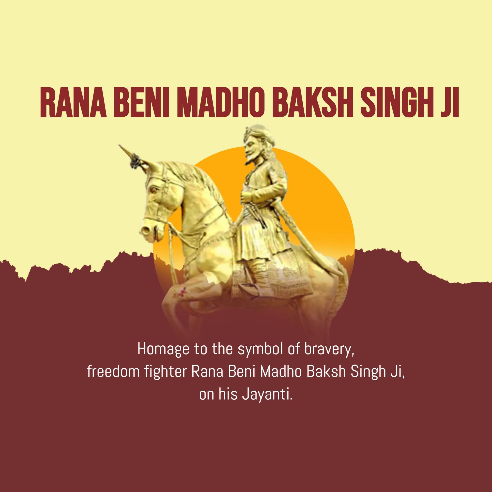 Rana beni madhav baksh singh jayanti