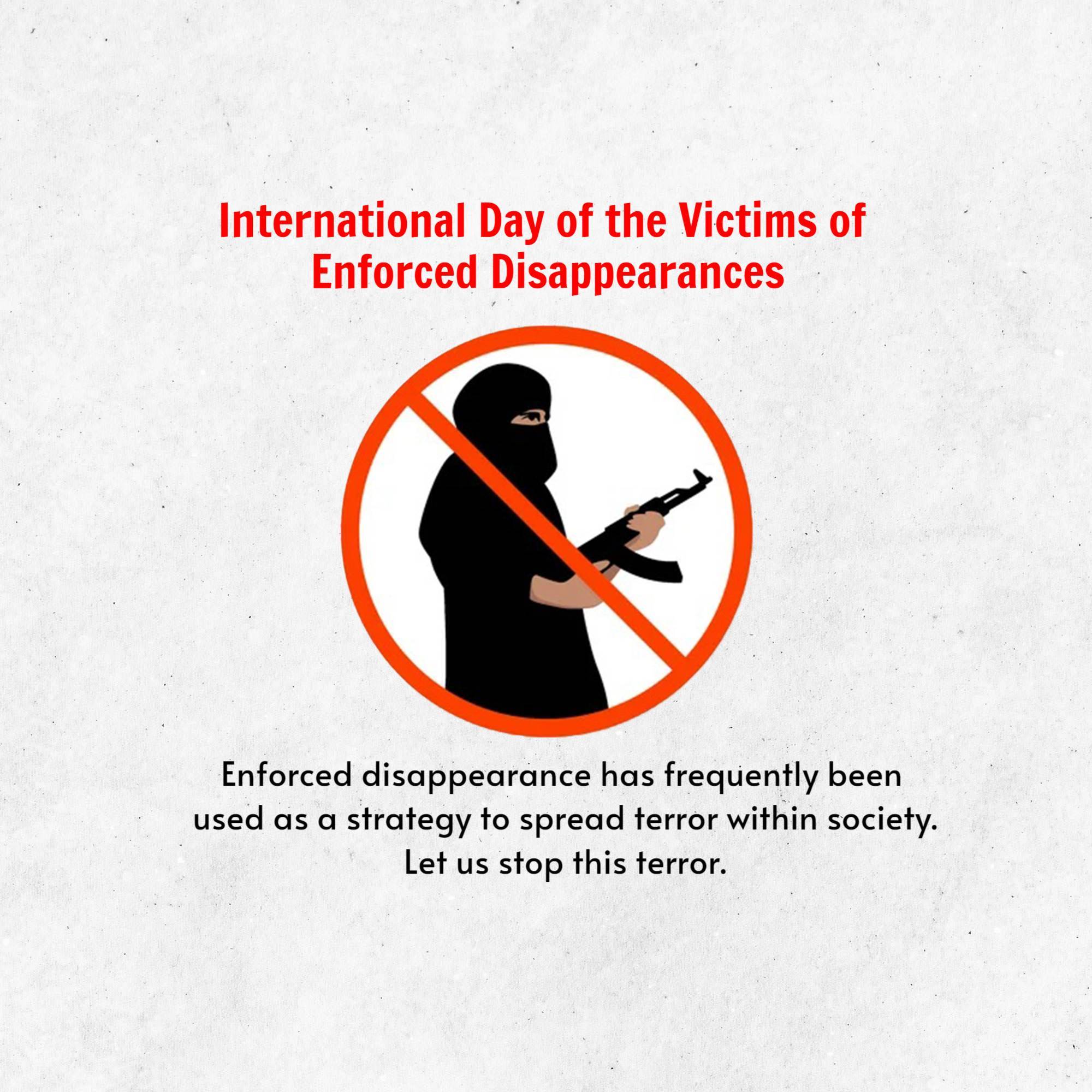 International Day of the Victims of Enforced Disappearances