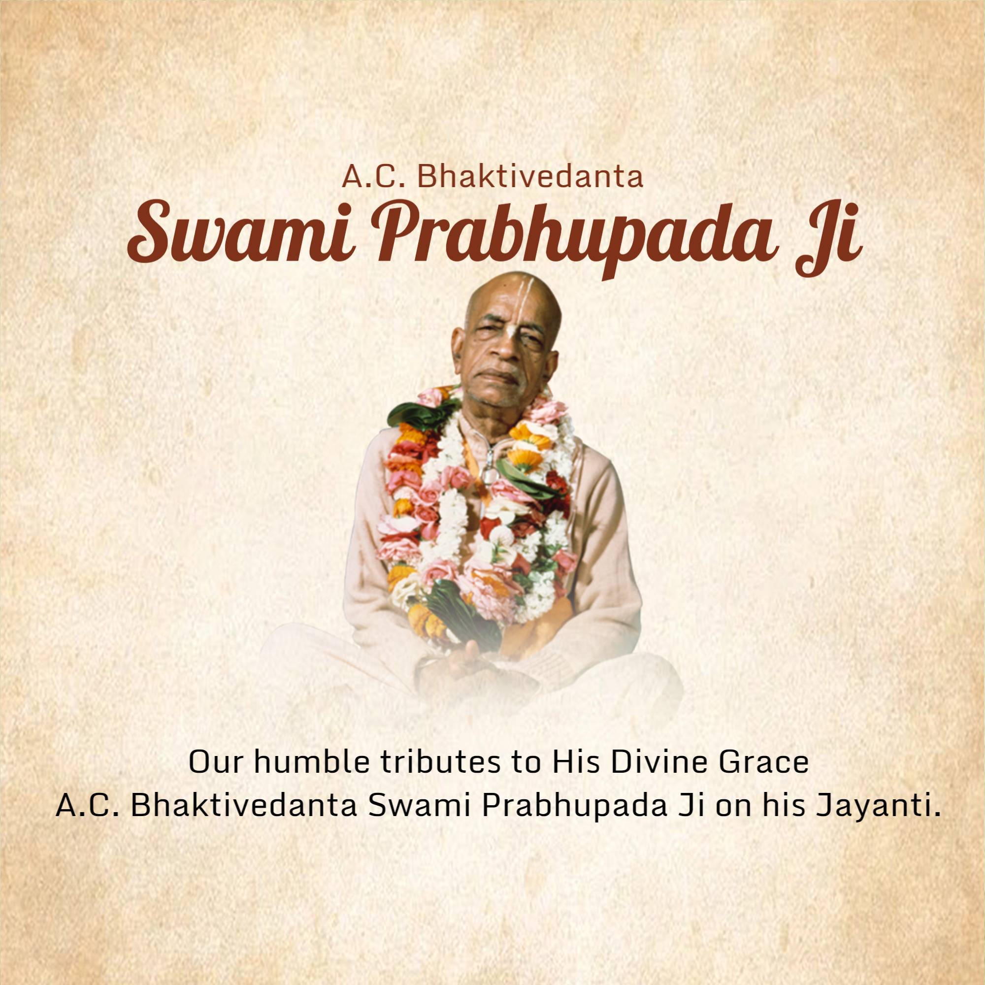 A. C. Bhaktivedanta Swami Prabhupada