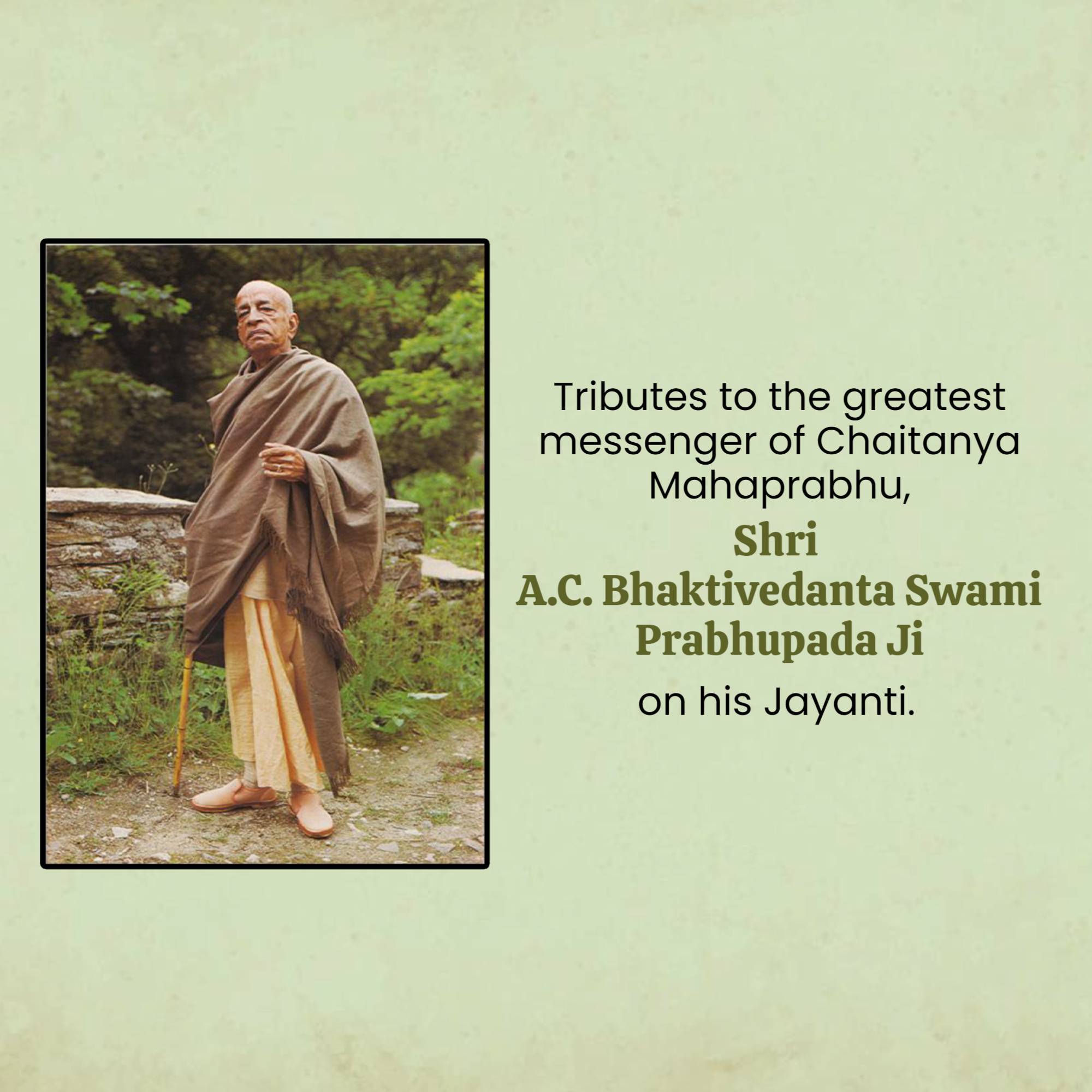 A. C. Bhaktivedanta Swami Prabhupada
