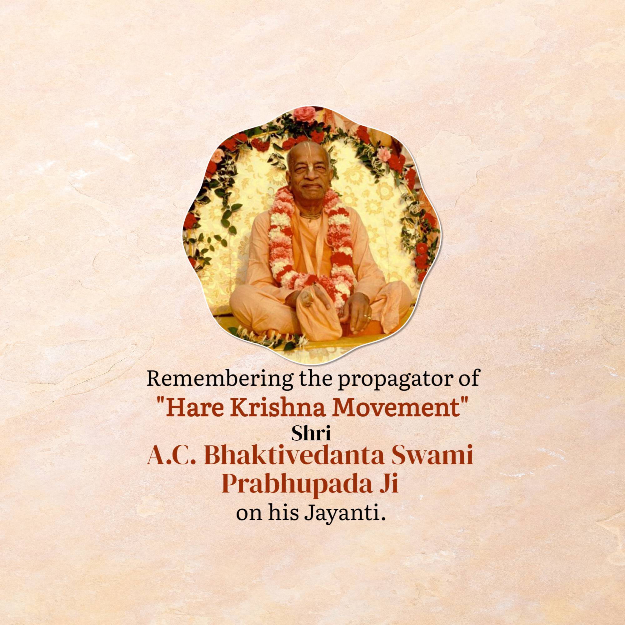 A. C. Bhaktivedanta Swami Prabhupada