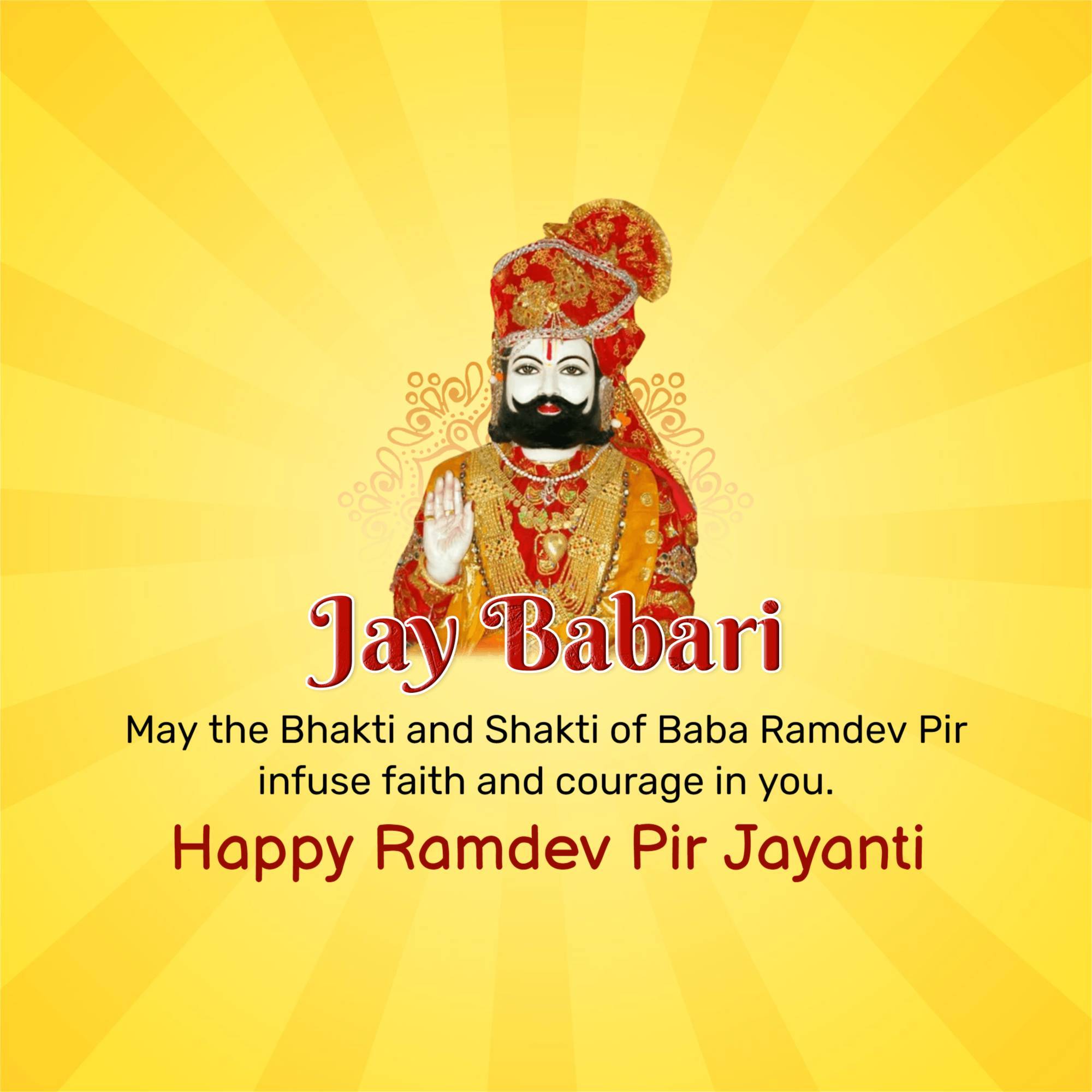 Ramdev Pir Jayanti
