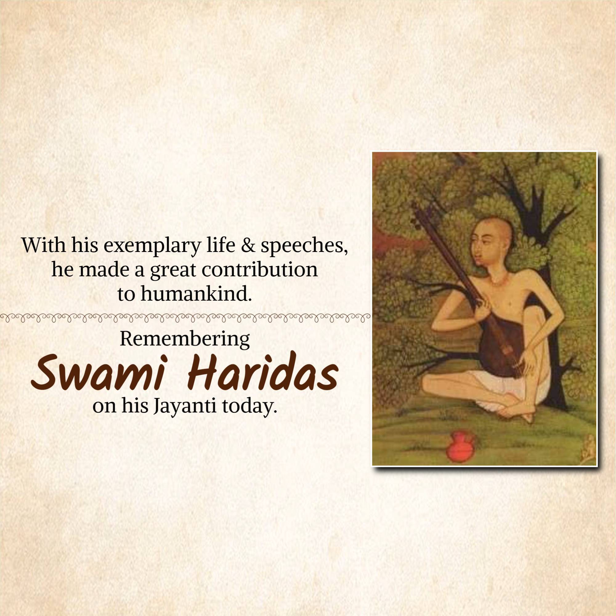 Swami Haridas Jayanti