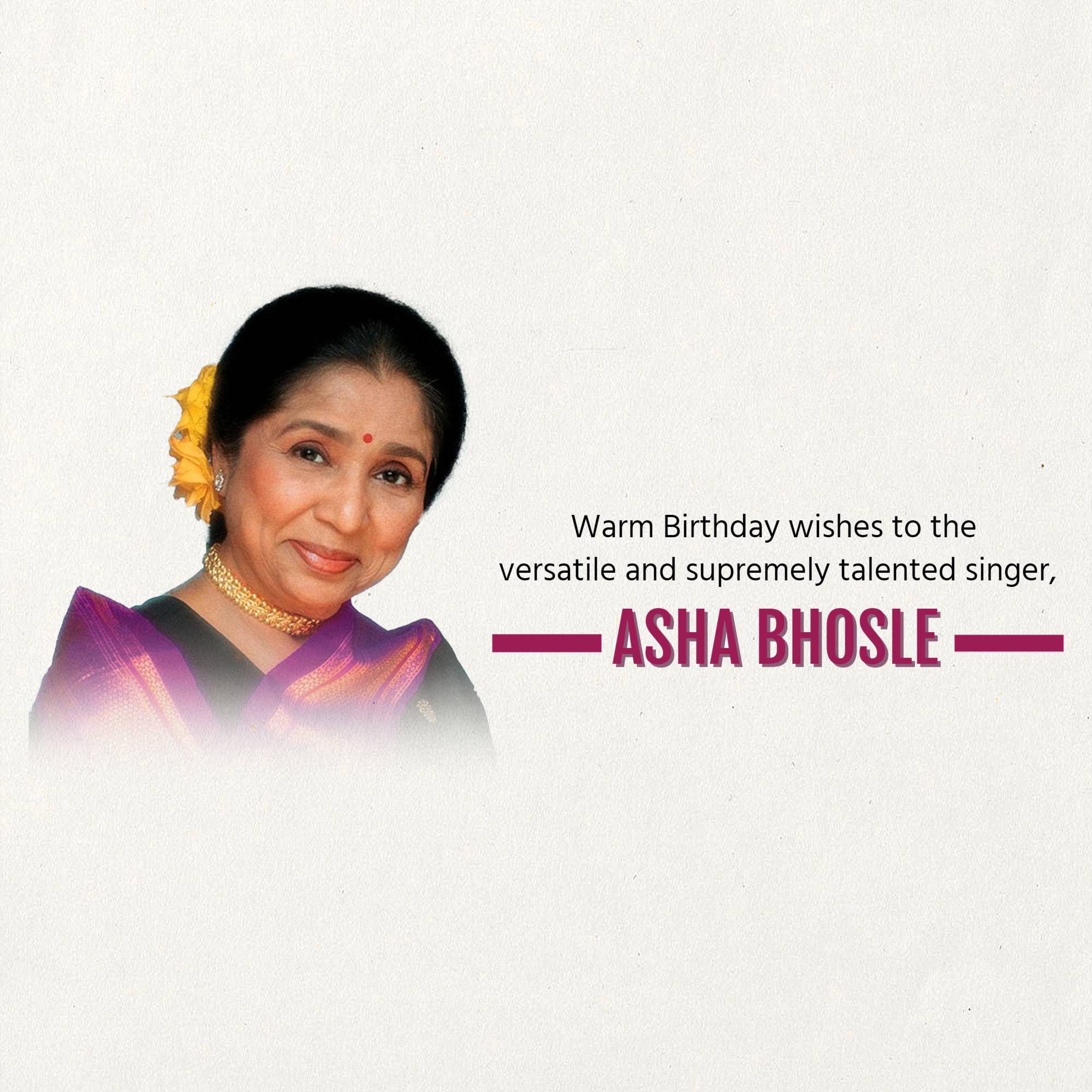 Asha Bhosle Birthday
