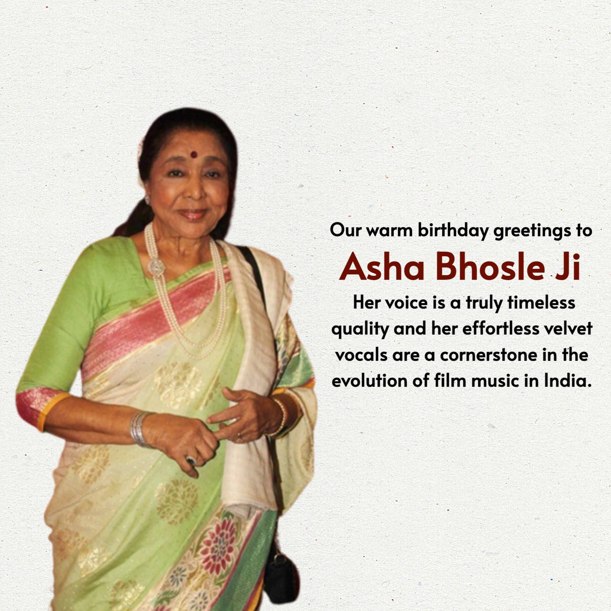 Asha Bhosle Birthday