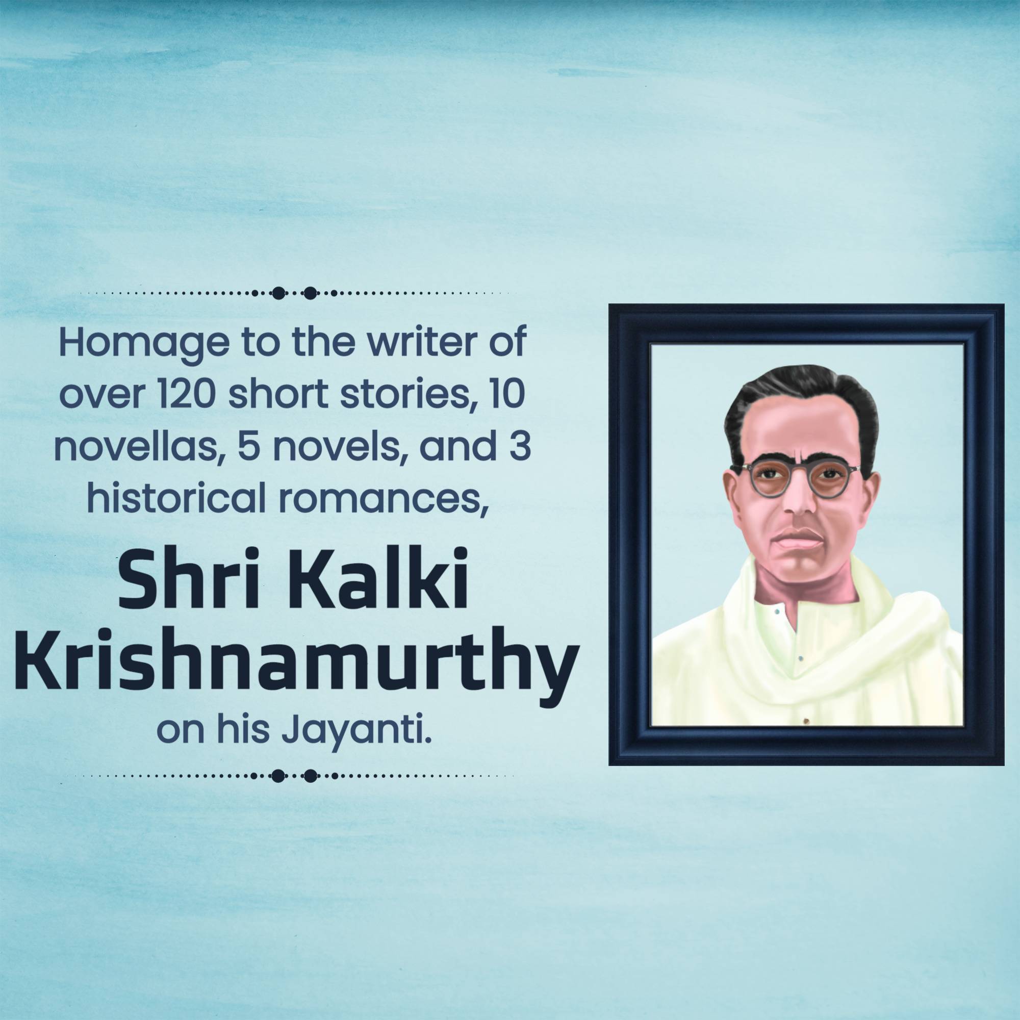 Kalki Krishnamurthy Jayanti