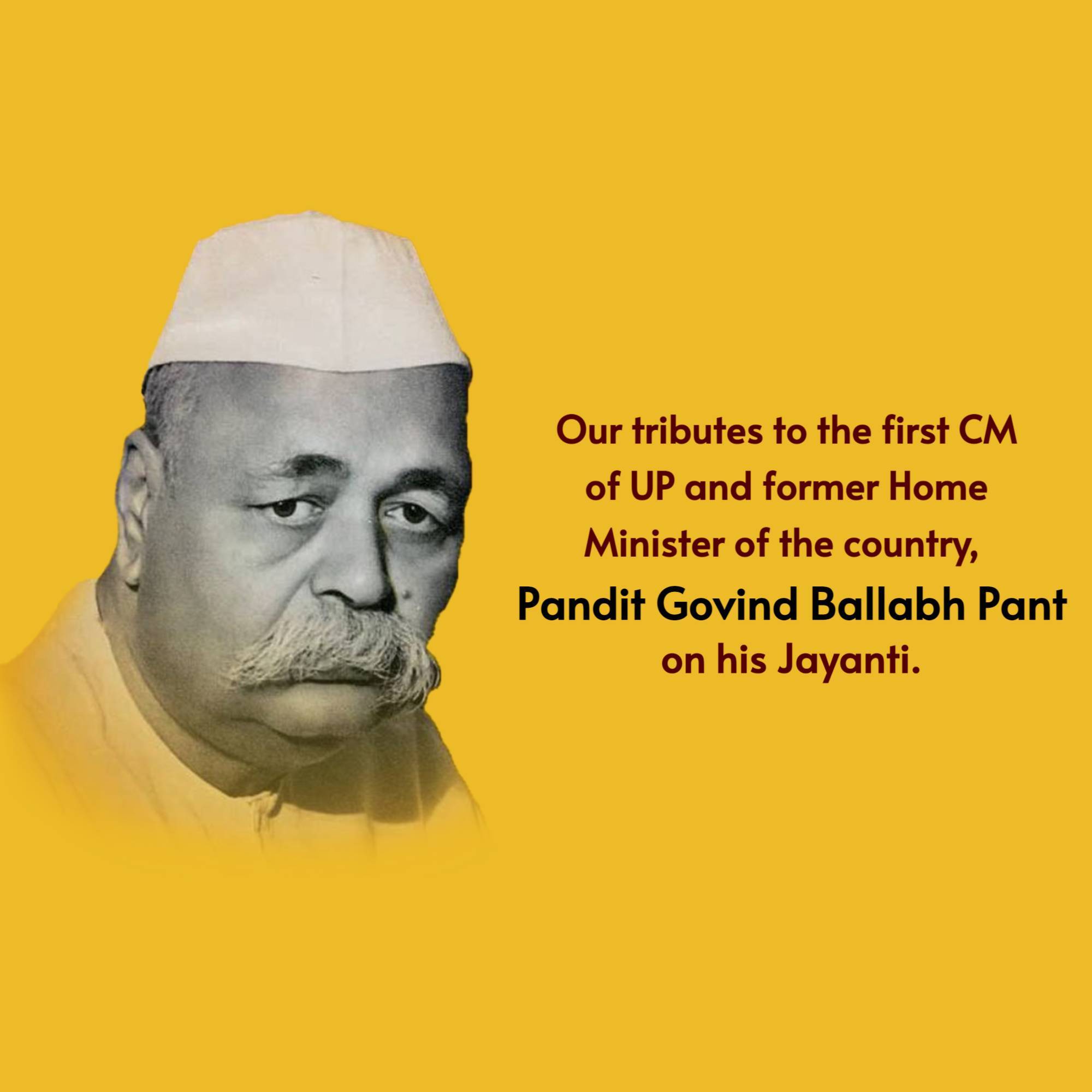 Govind Ballabh Pant Jayanti