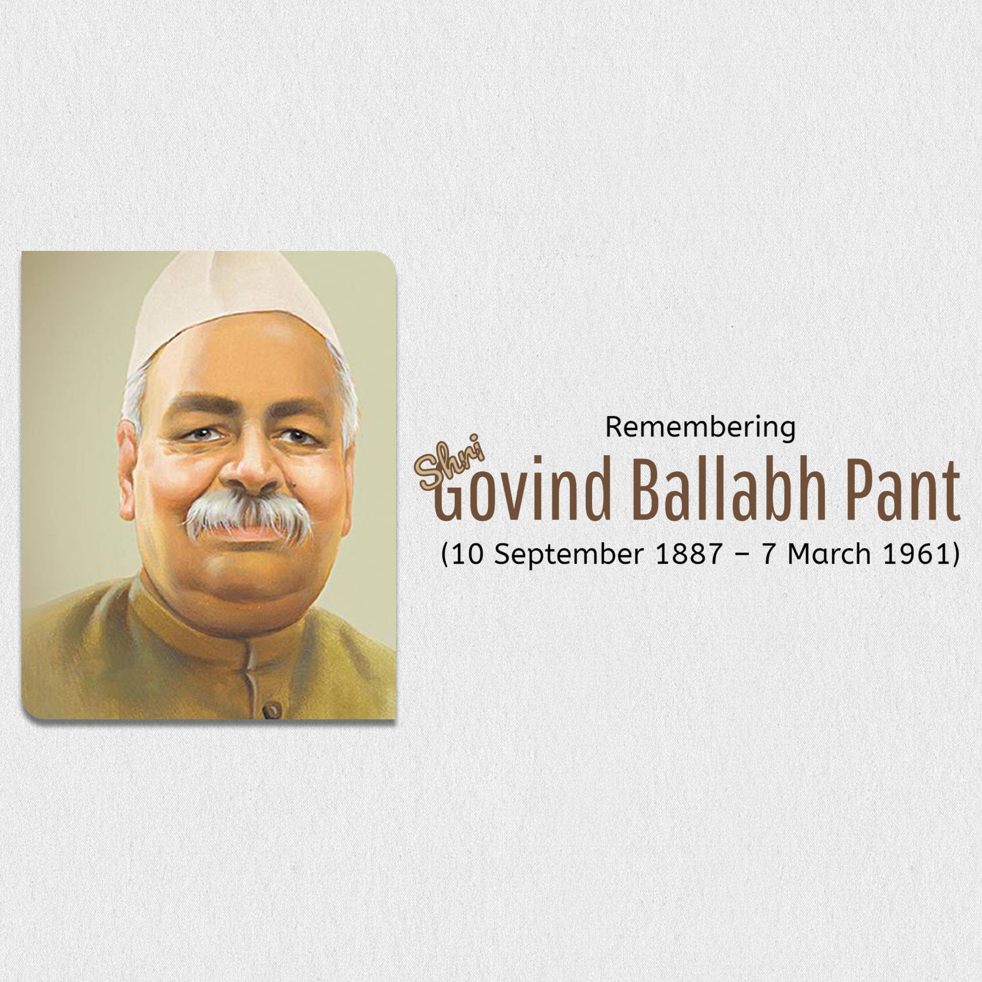 Govind Ballabh Pant Jayanti