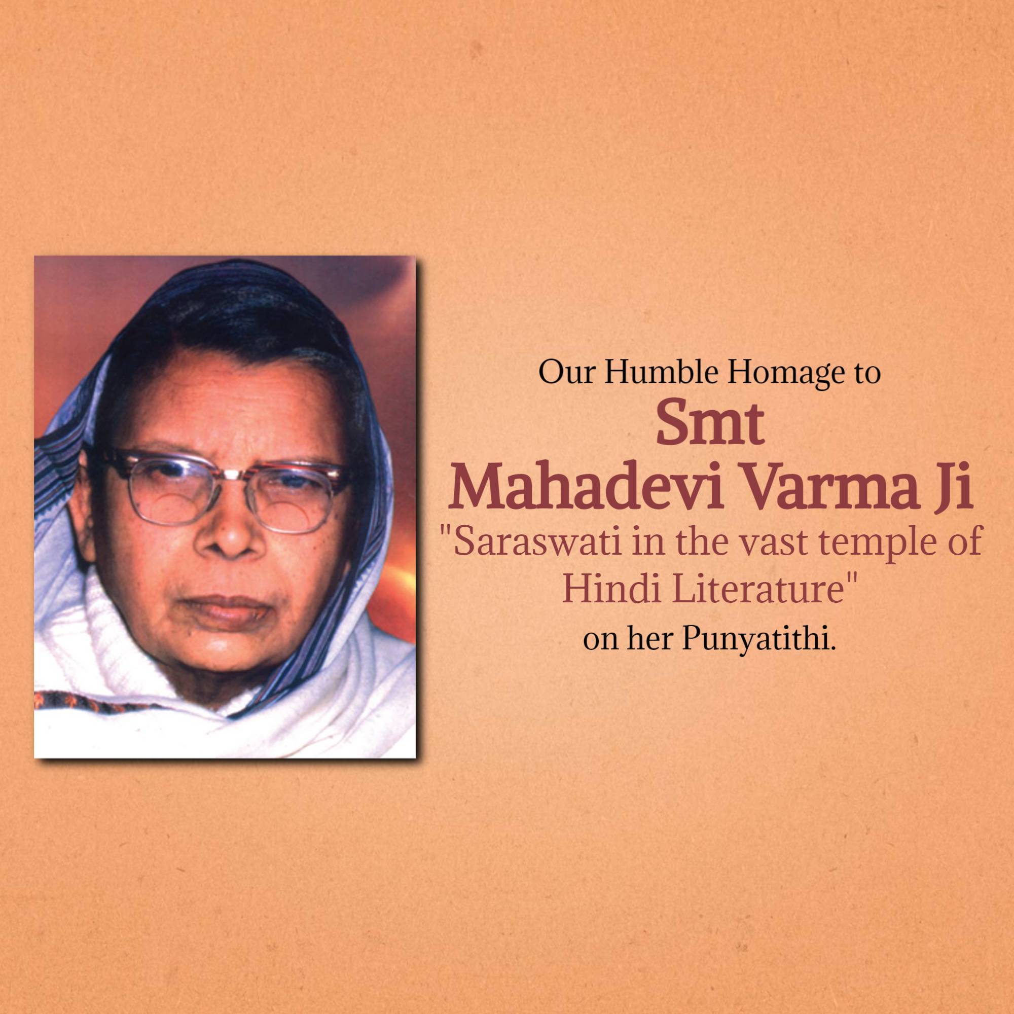 Mahadevi Verma Punyatithi
