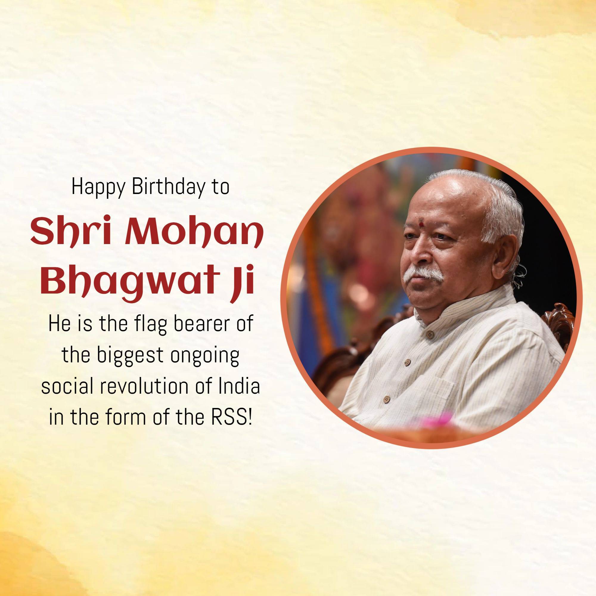 Mohan Bhagwat Birthday