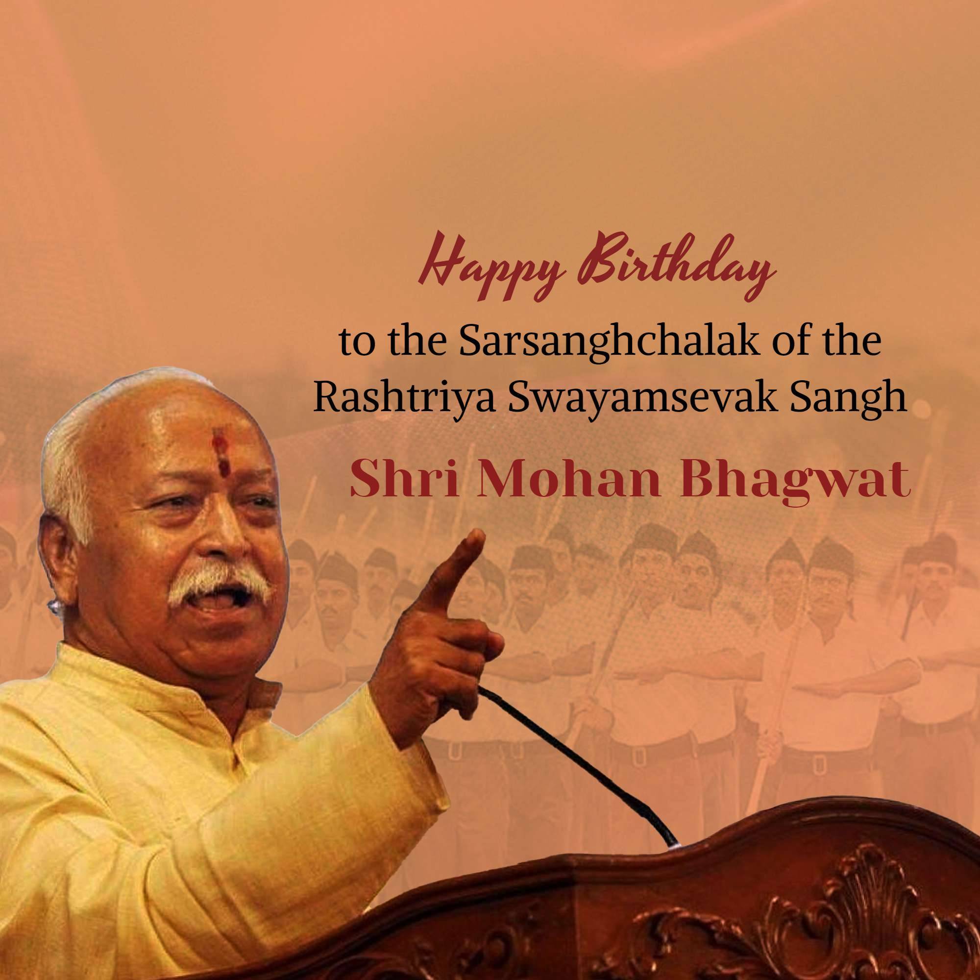 Mohan Bhagwat Birthday