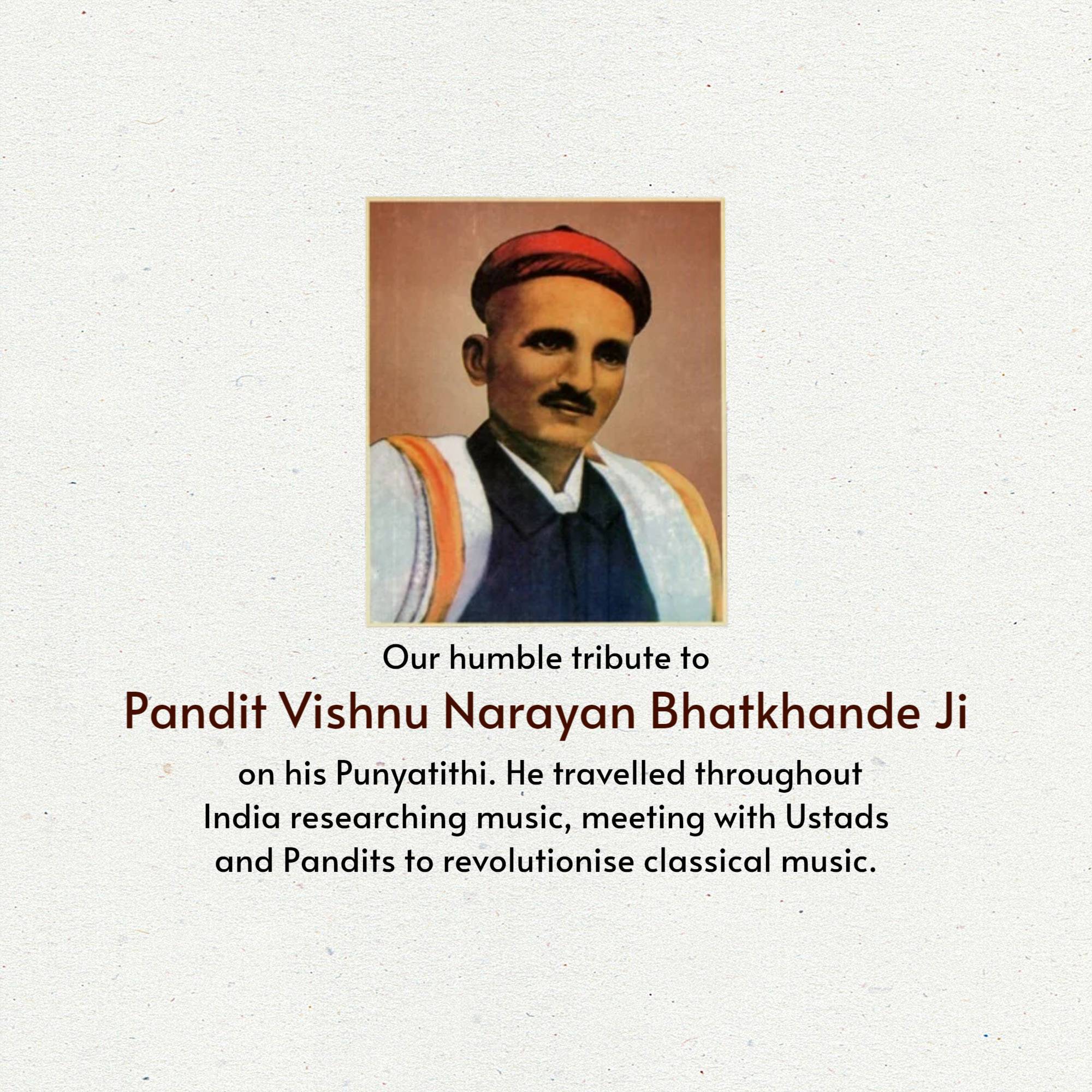 Vishnu Narayan Bhatkhande Punyatithi