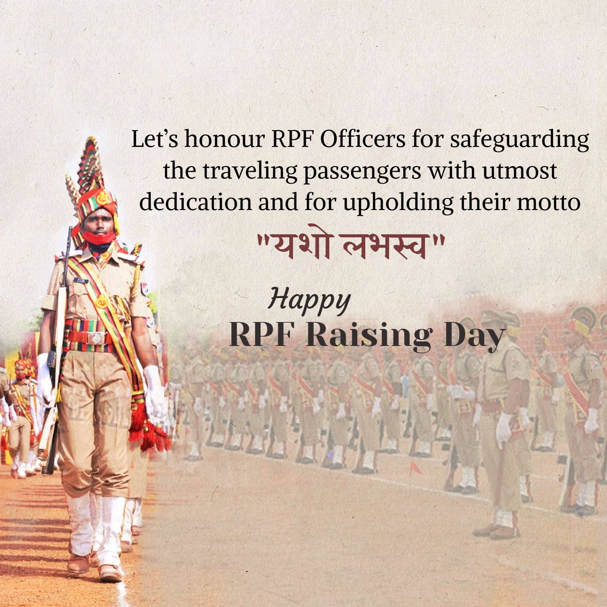 Railway Police Force (RPF) Raising Day
