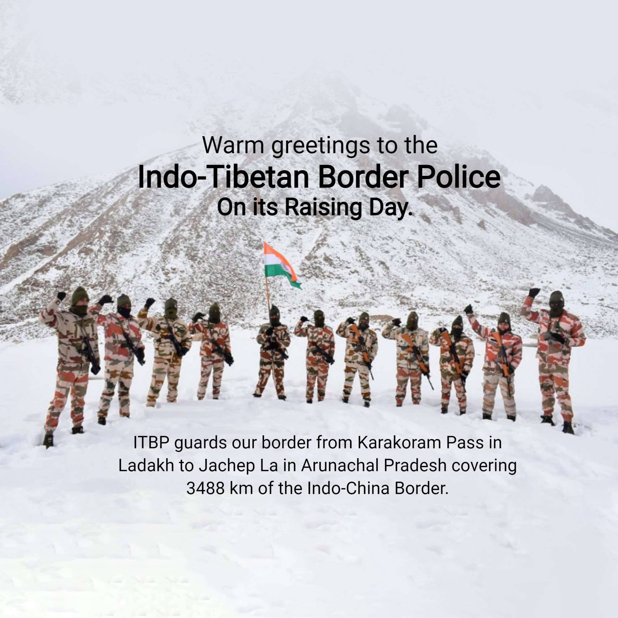 Raising day of Indo Tibetan Border Police