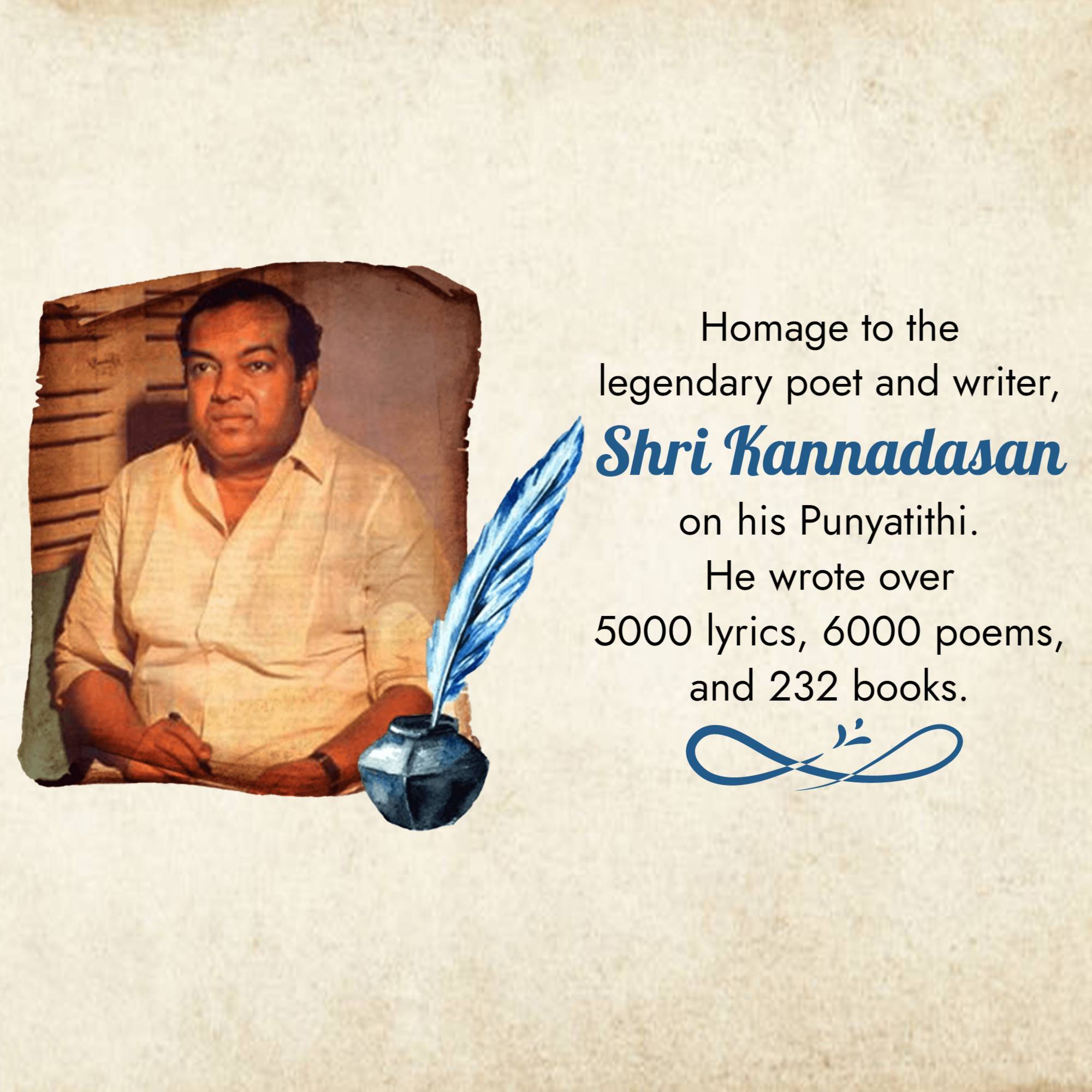 Kannadasan Punyatithi