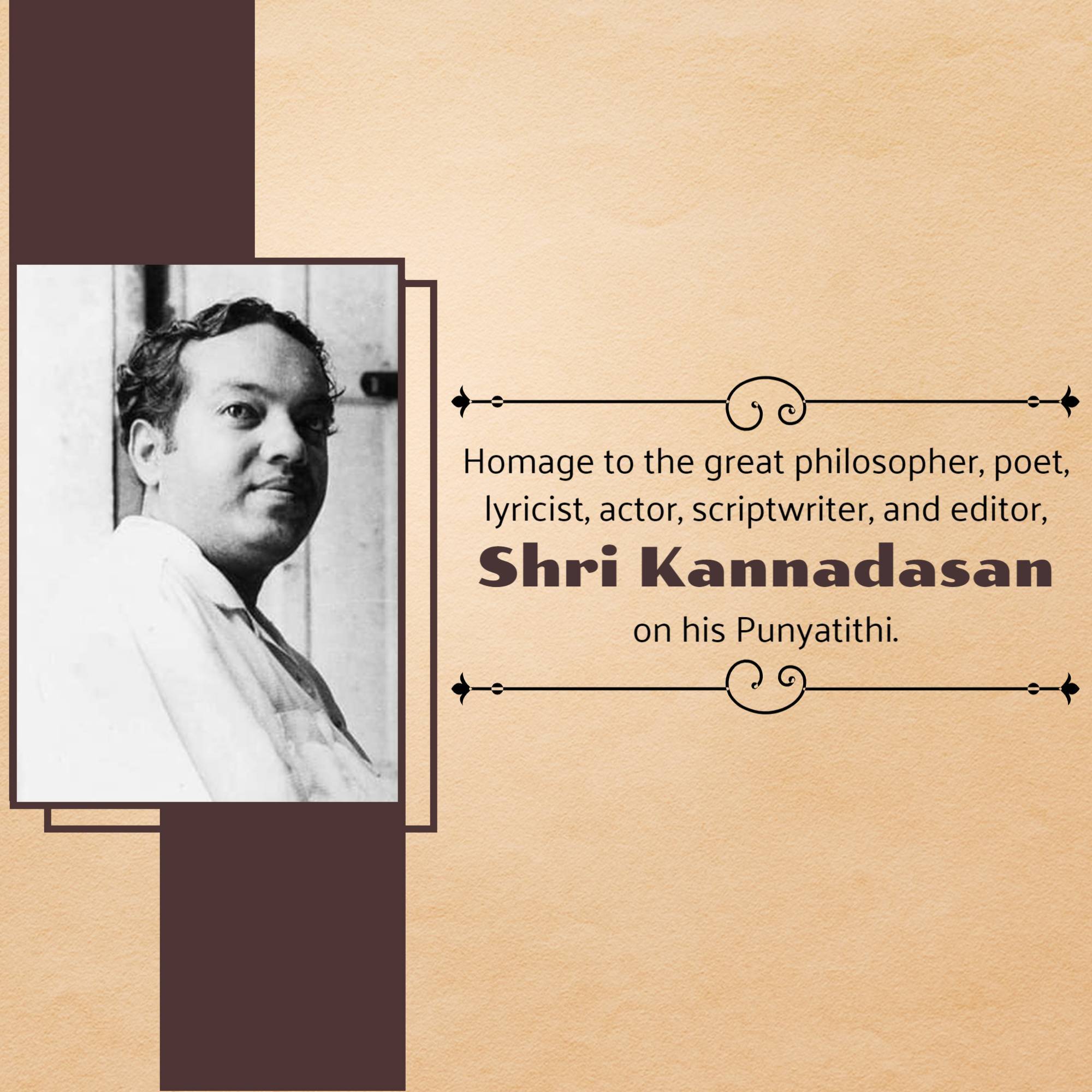 Kannadasan Punyatithi