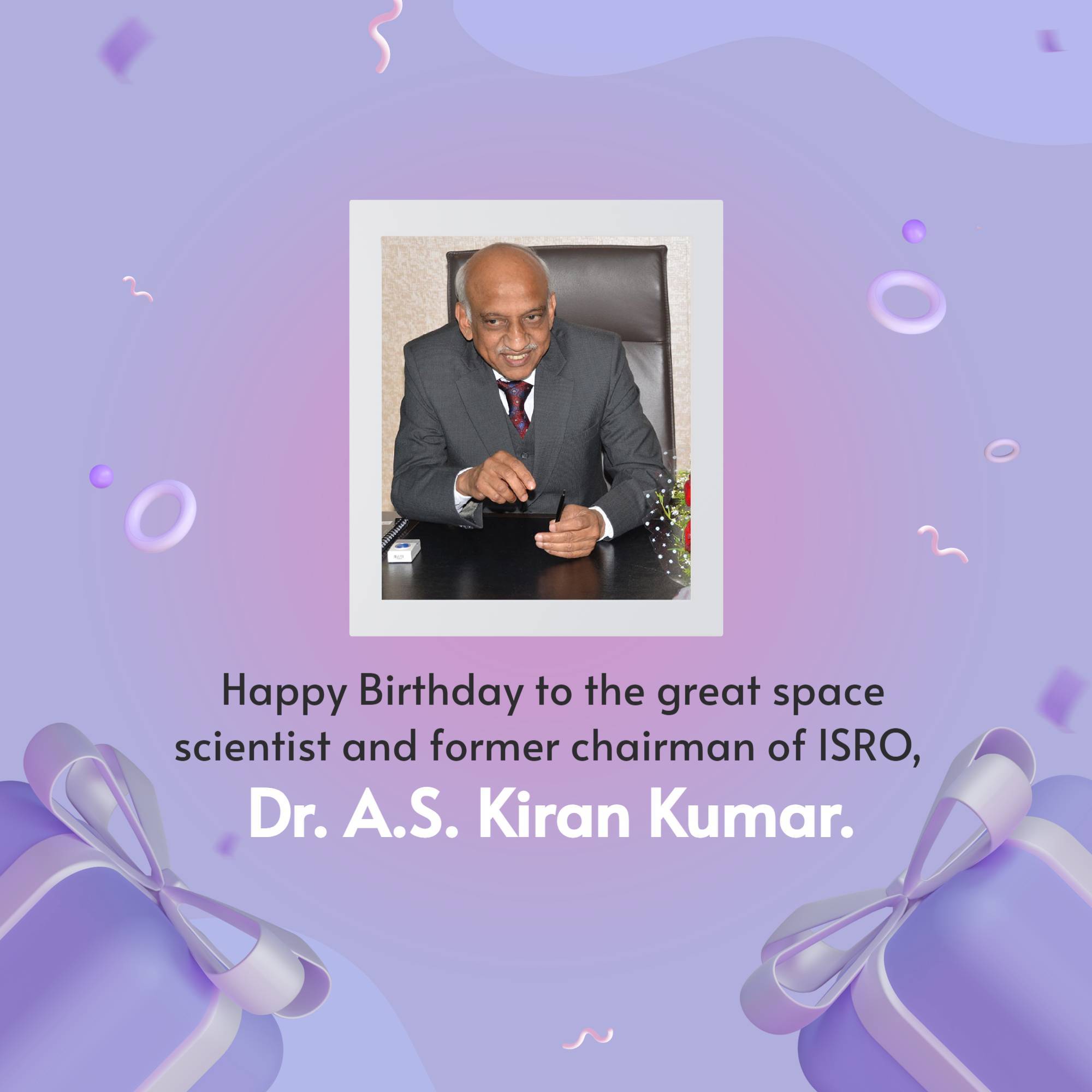 A.S. Kiran Kumar Birthday