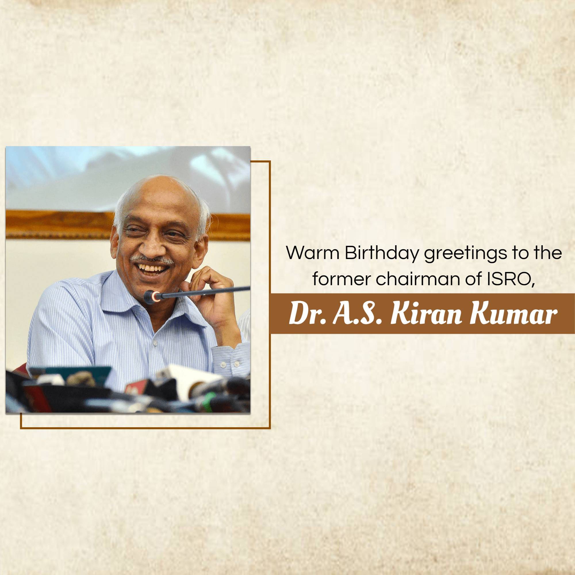 A.S. Kiran Kumar Birthday