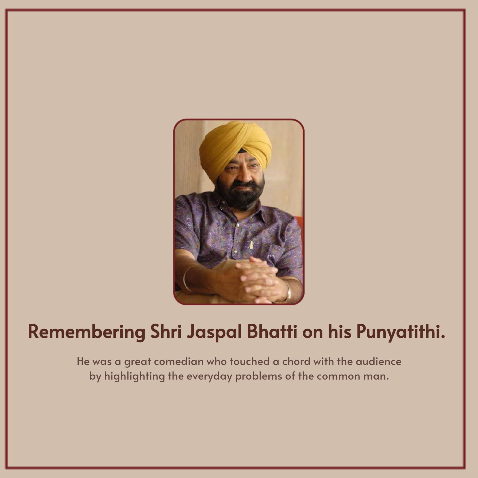Jaspal Bhatti Punyatithi