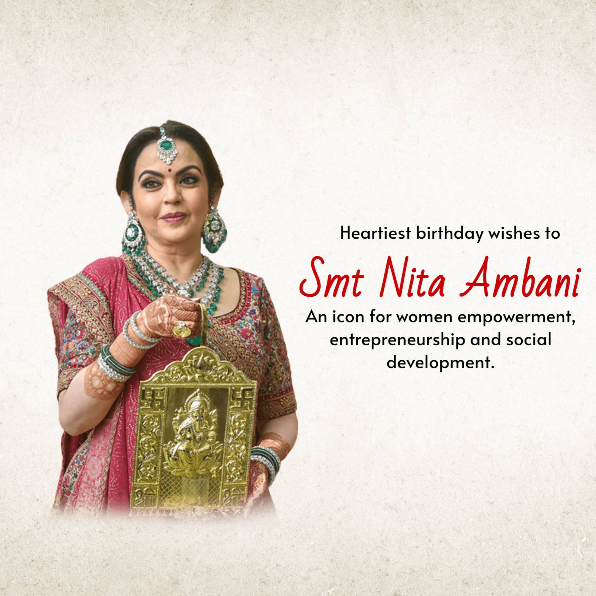 Nita Ambani Birthday