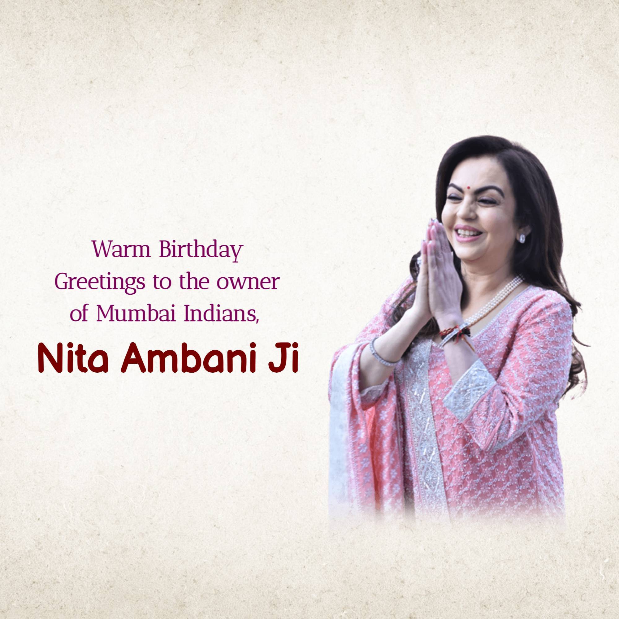 Nita Ambani Birthday