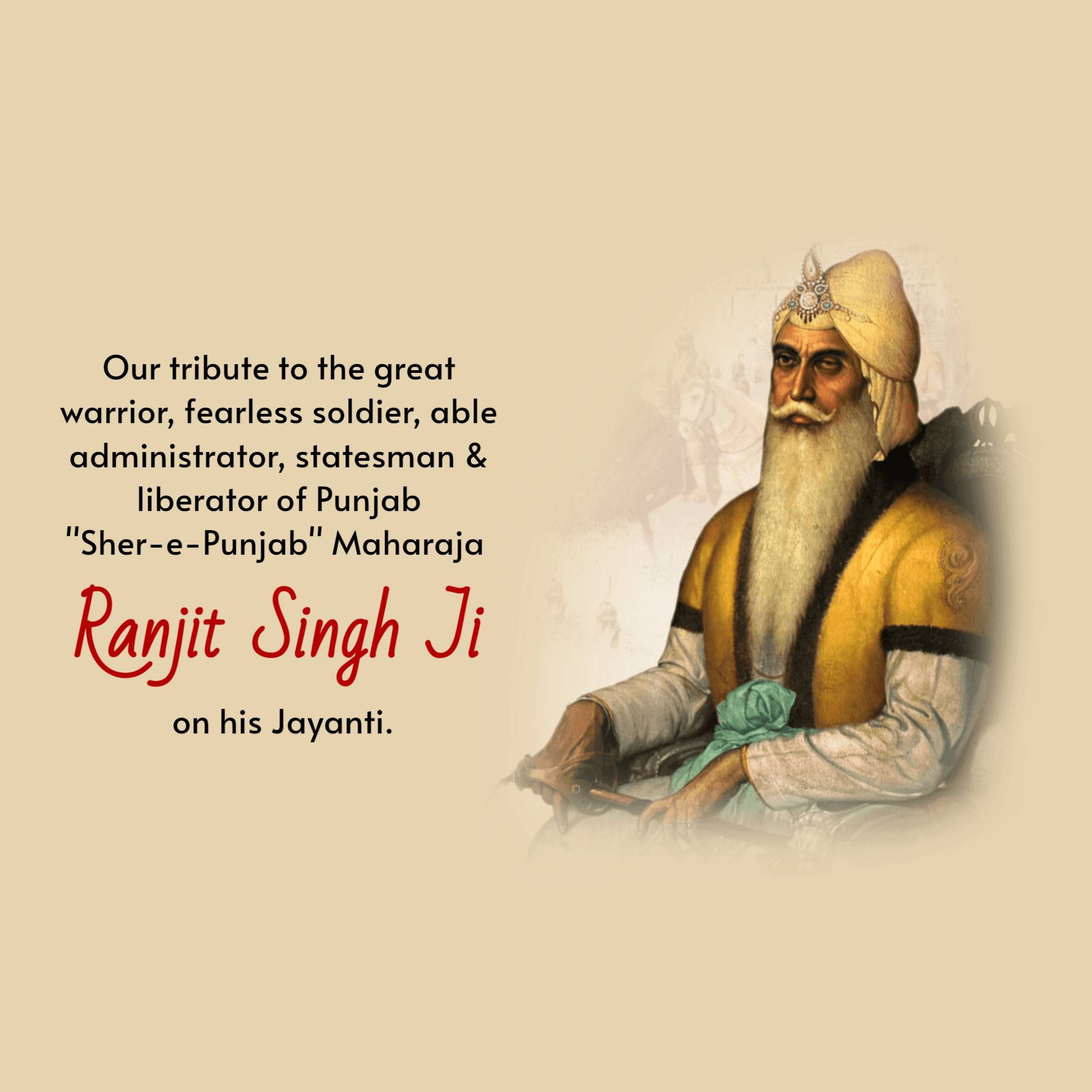 Maharaja Ranjit Singh Jayanti