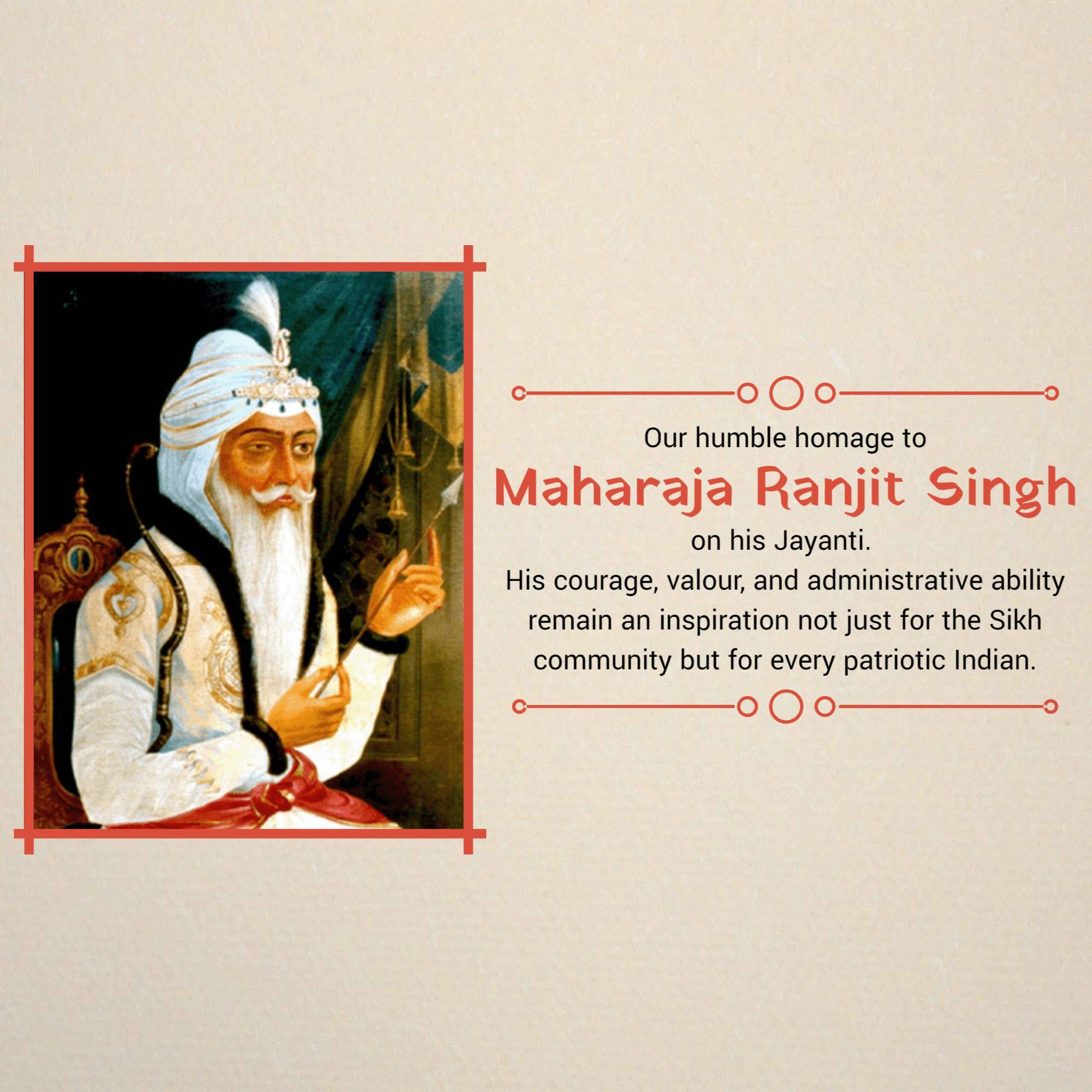 Maharaja Ranjit Singh Jayanti