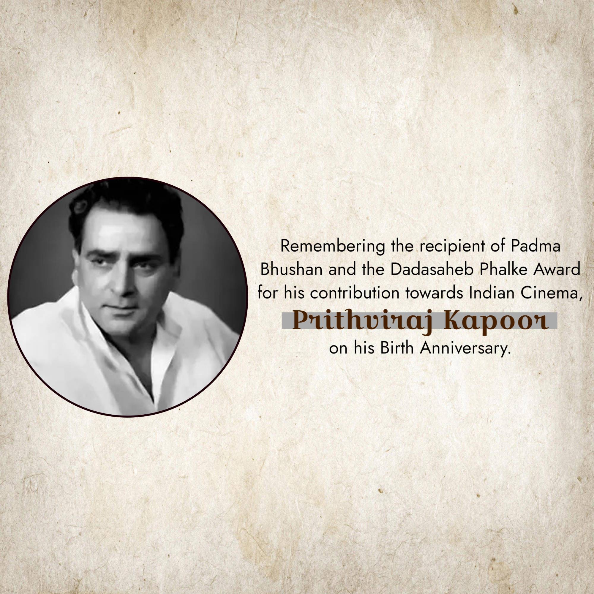 Prithviraj Kapoor Jayanti