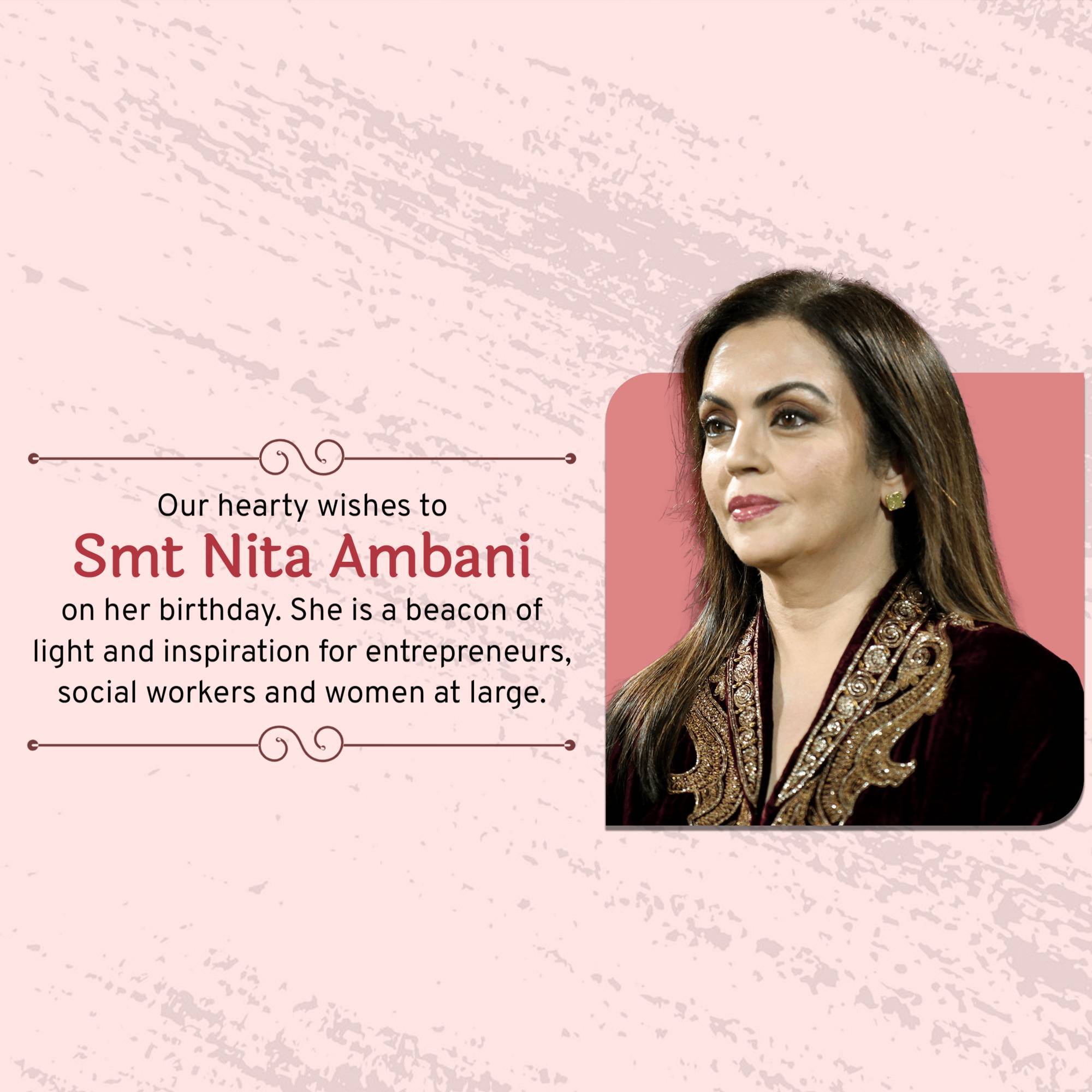 Nita Ambani Birthday